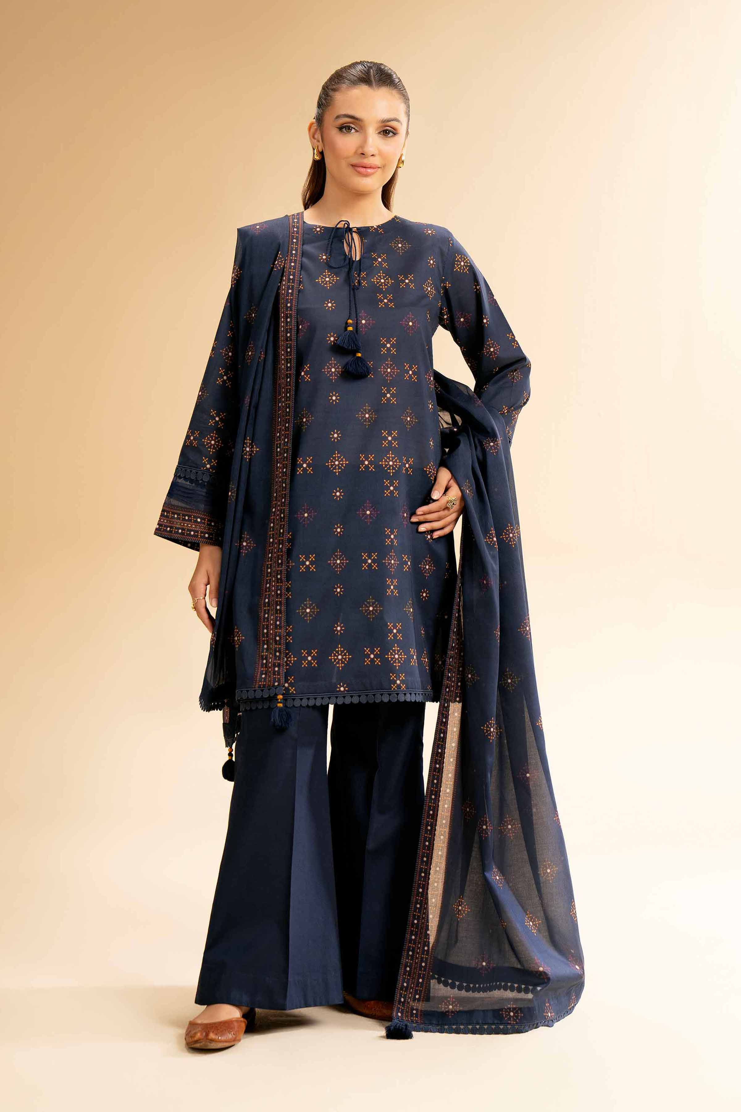 2 Piece - Printed Suit - 42501529 for Women - Unstitched Collection | Nishat | Shop Online