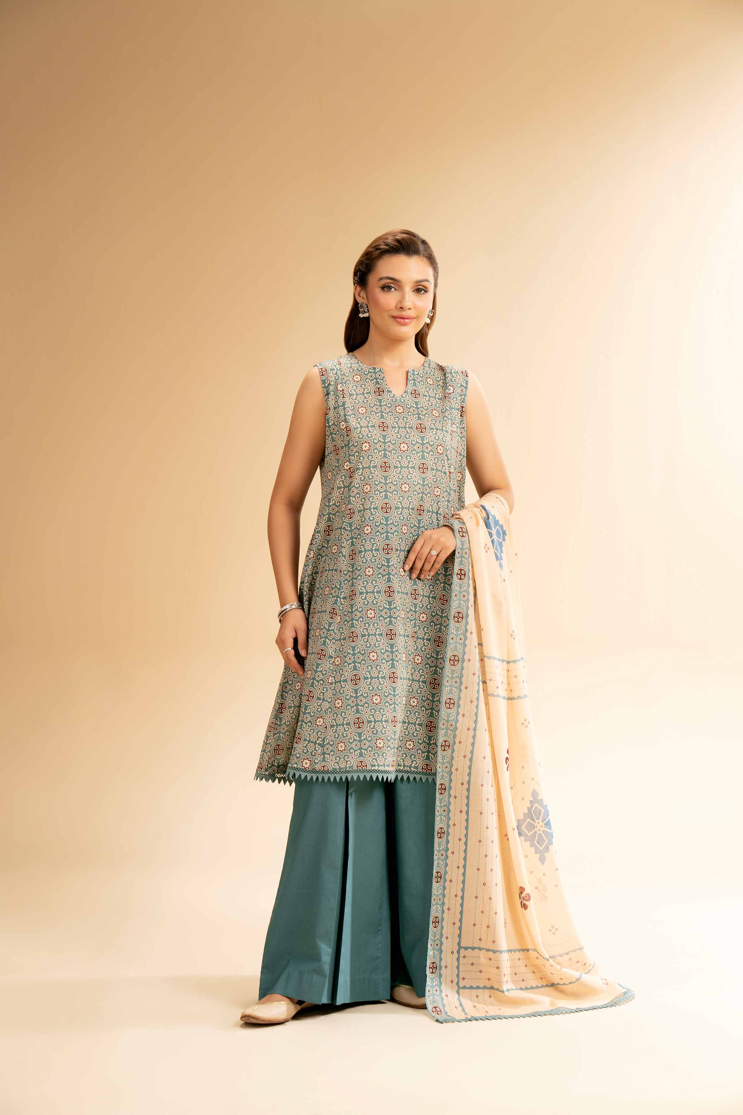 2 Piece - Printed Suit - 42501530 for Women - Unstitched Collection | Nishat | Shop Online