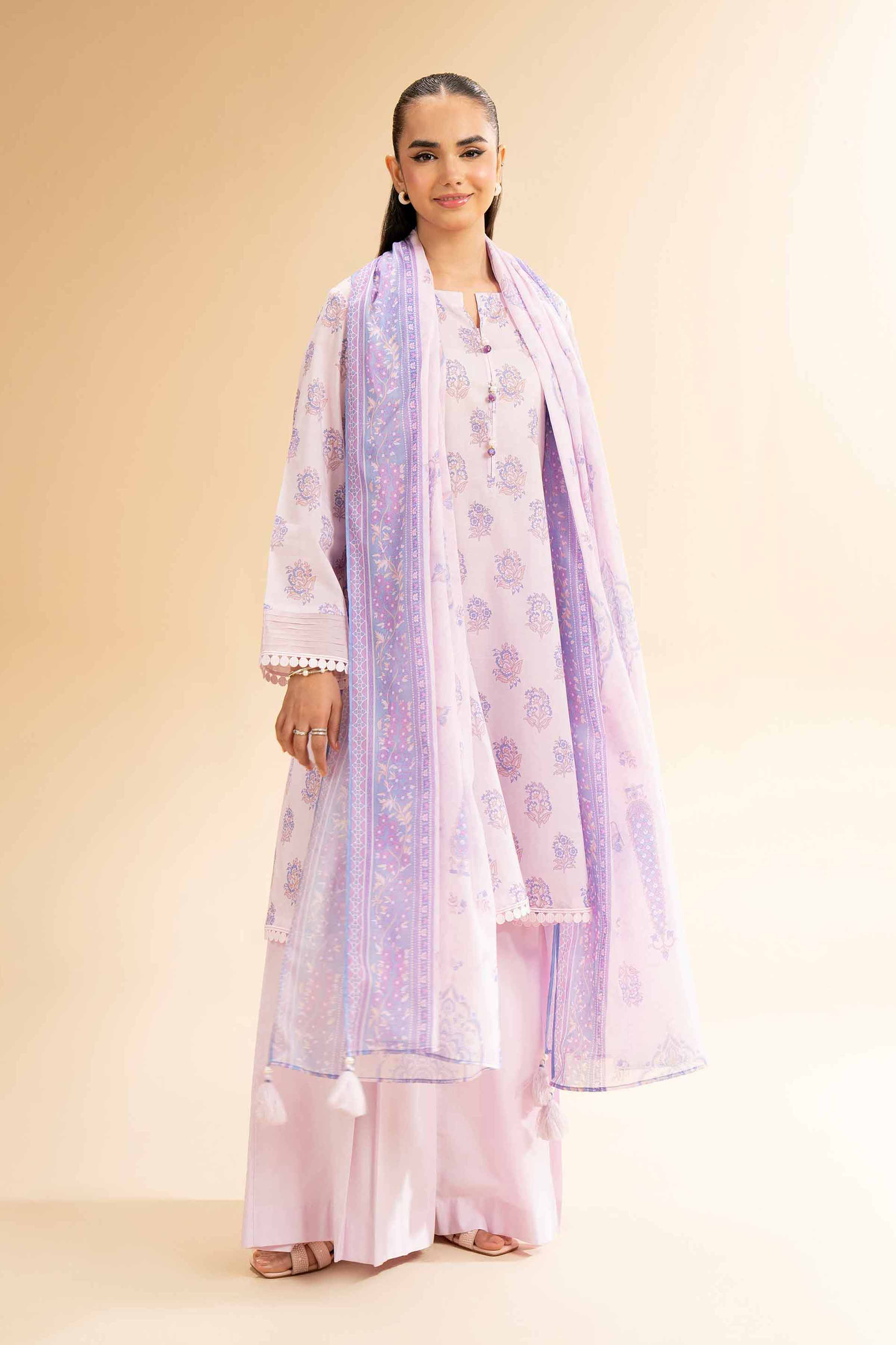 2 Piece - Printed Suit - 42501533 for Women - Unstitched Collection | Nishat | Shop Online