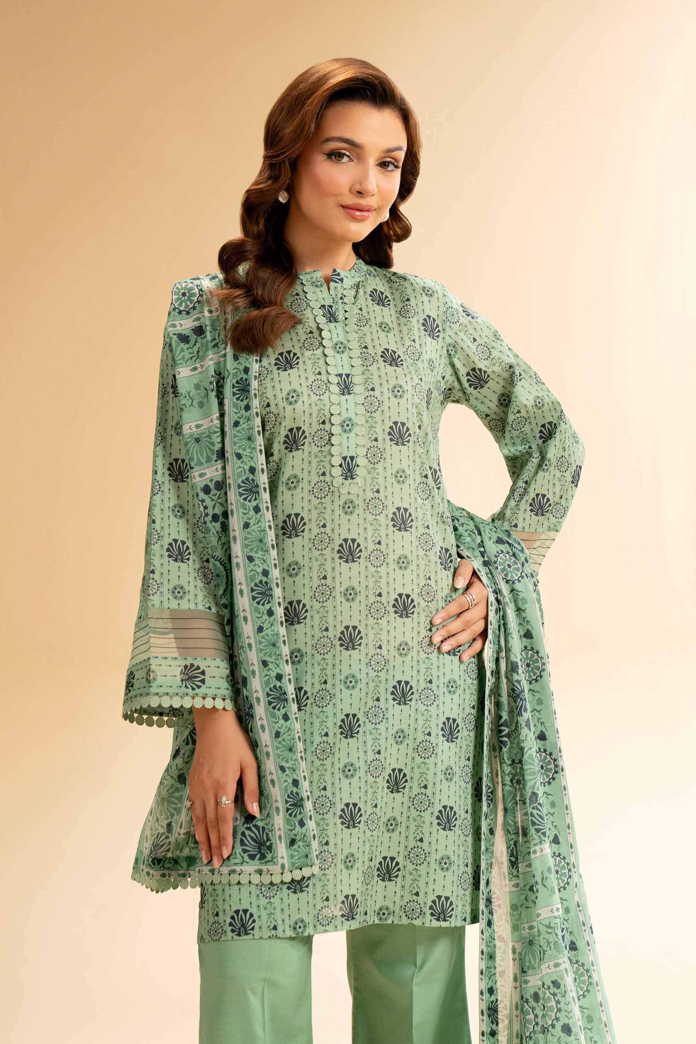 2 Piece - Printed Suit - 42501537 for Women - Unstitched Collection | Nishat | Shop Online
