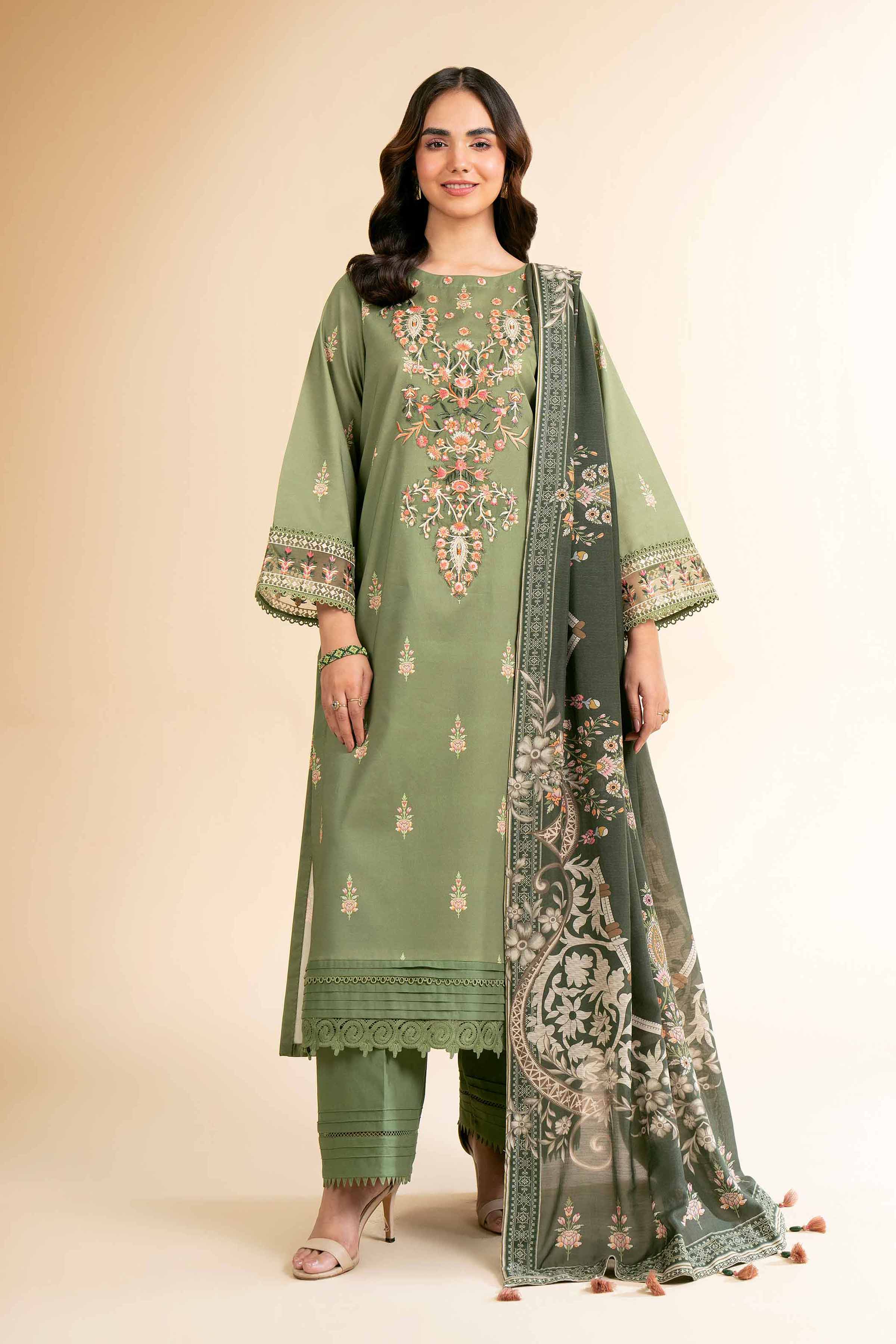 2 Piece - Digital Printed Suit - 42501540 for Women - Unstitched Collection | Nishat | Shop Online