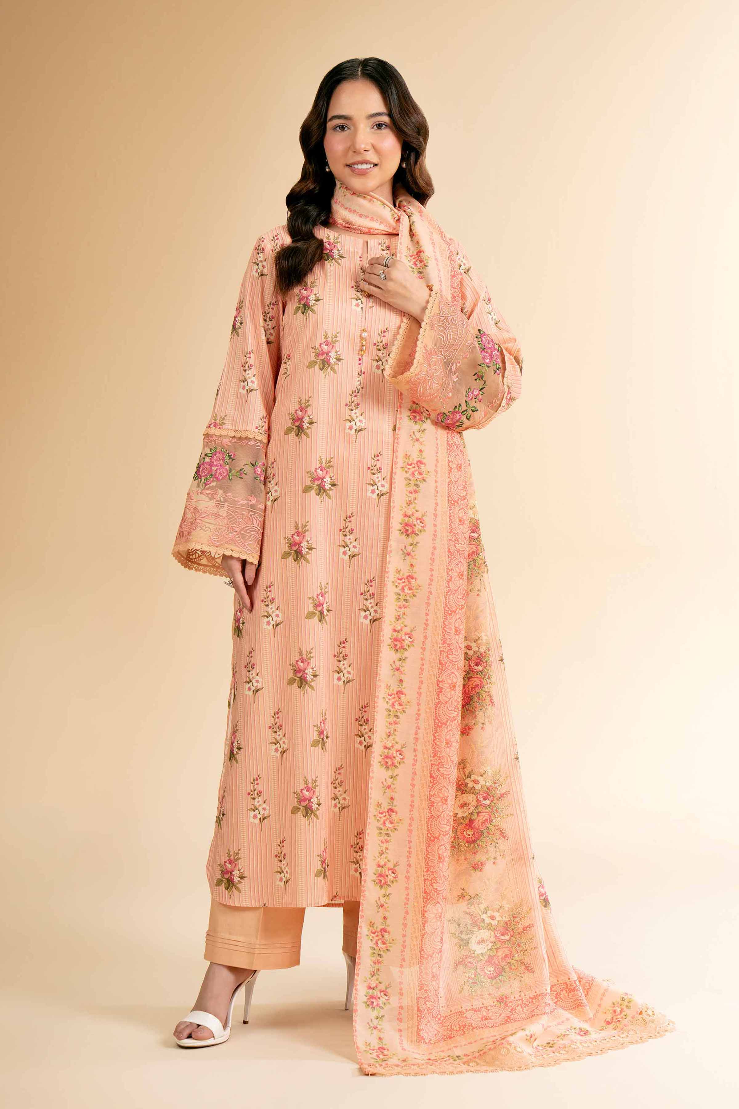 2 Piece - Digital Printed Suit - 42501544 for Women - Unstitched Collection | Nishat | Shop Online