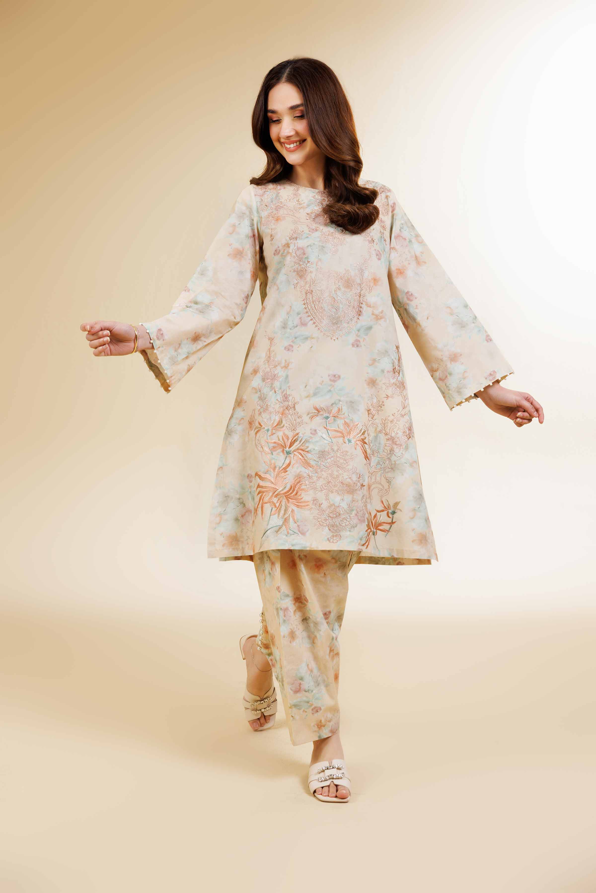 2 Piece - Digital Printed Suit - 42501563 for Women - Unstitched Collection | Nishat | Shop Online