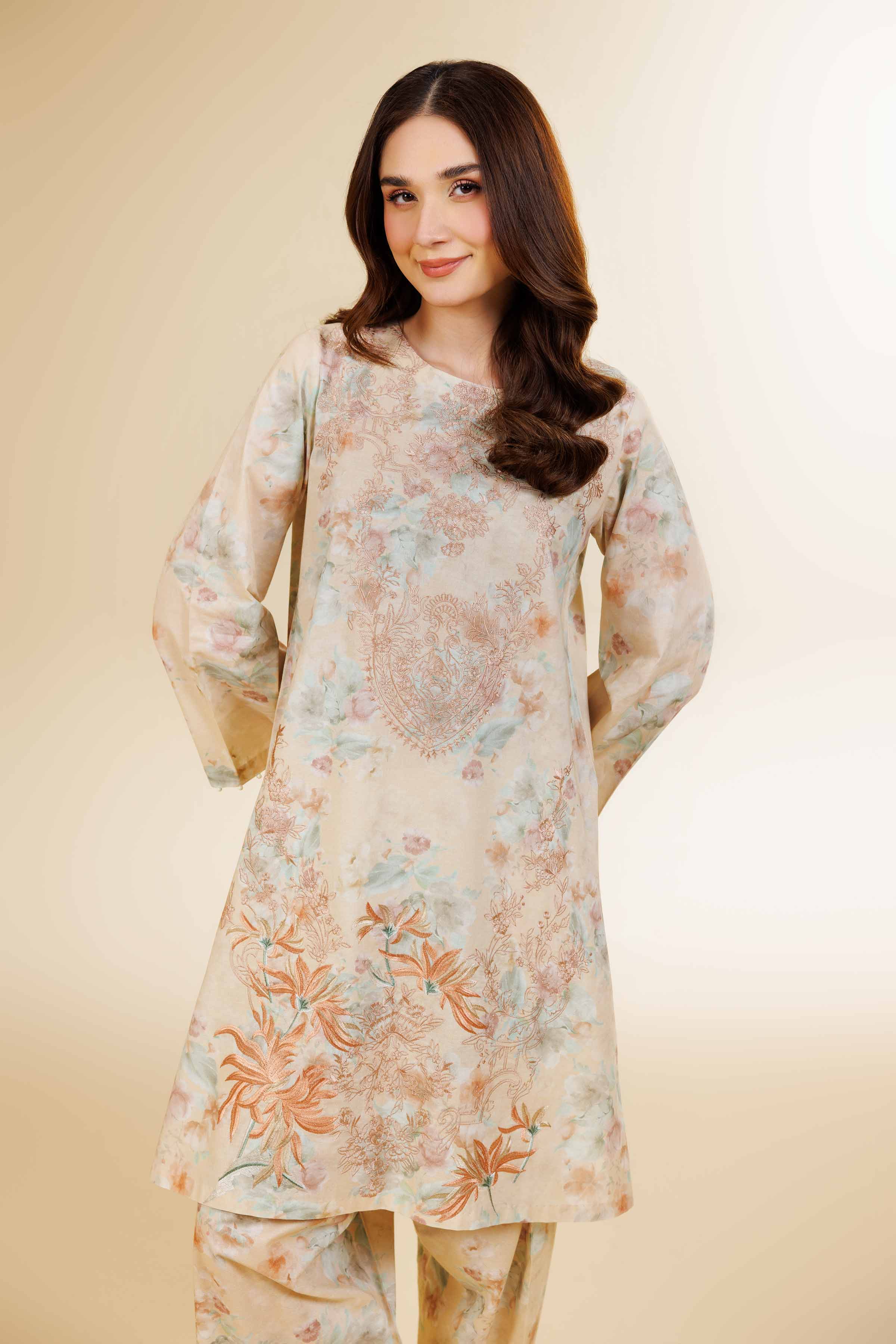 2 Piece - Digital Printed Suit - 42501563 for Women - Unstitched Collection | Nishat | Shop Online