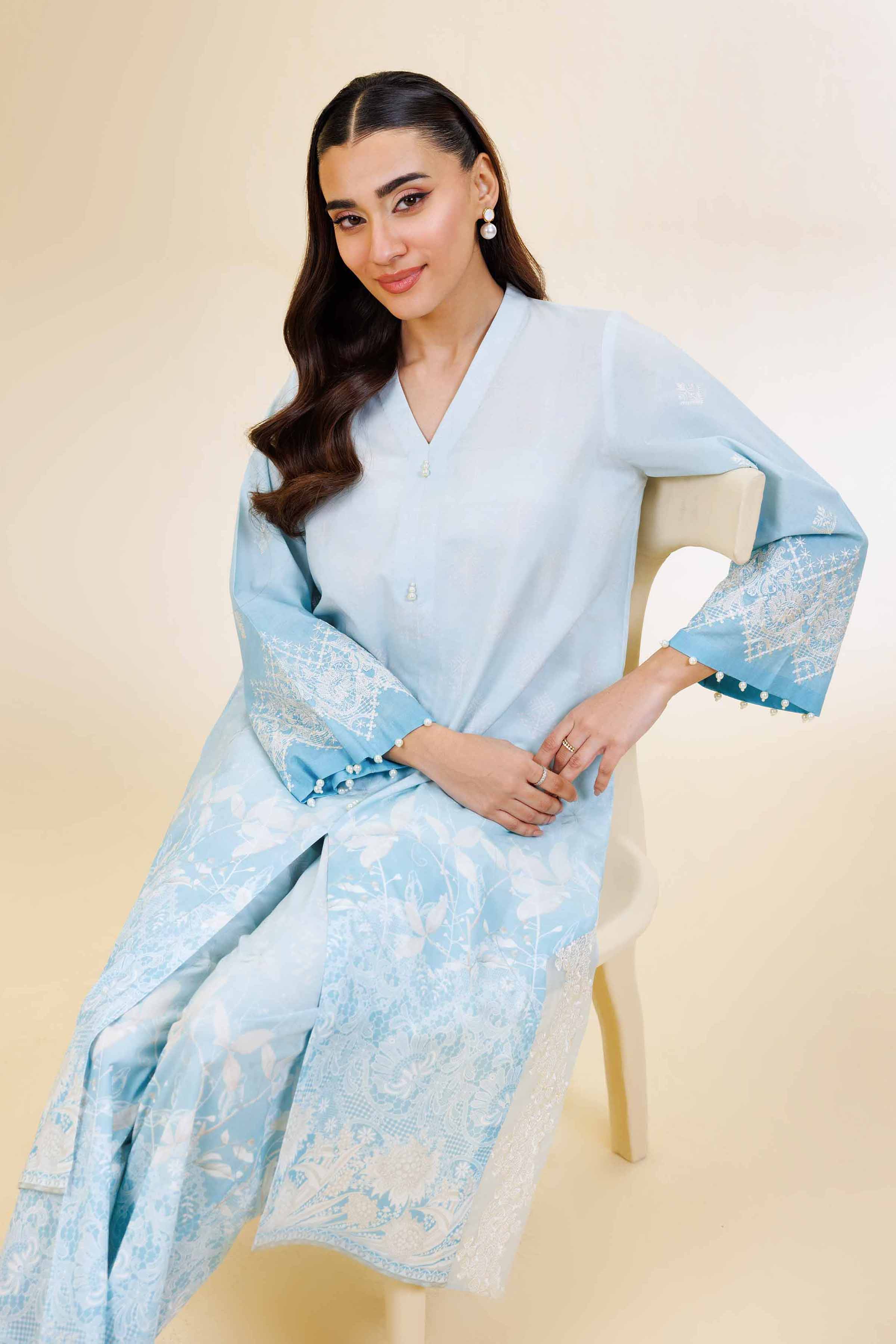 2 Piece - Digital Printed Suit - 42501567 for Women - Unstitched Collection | Nishat | Shop Online