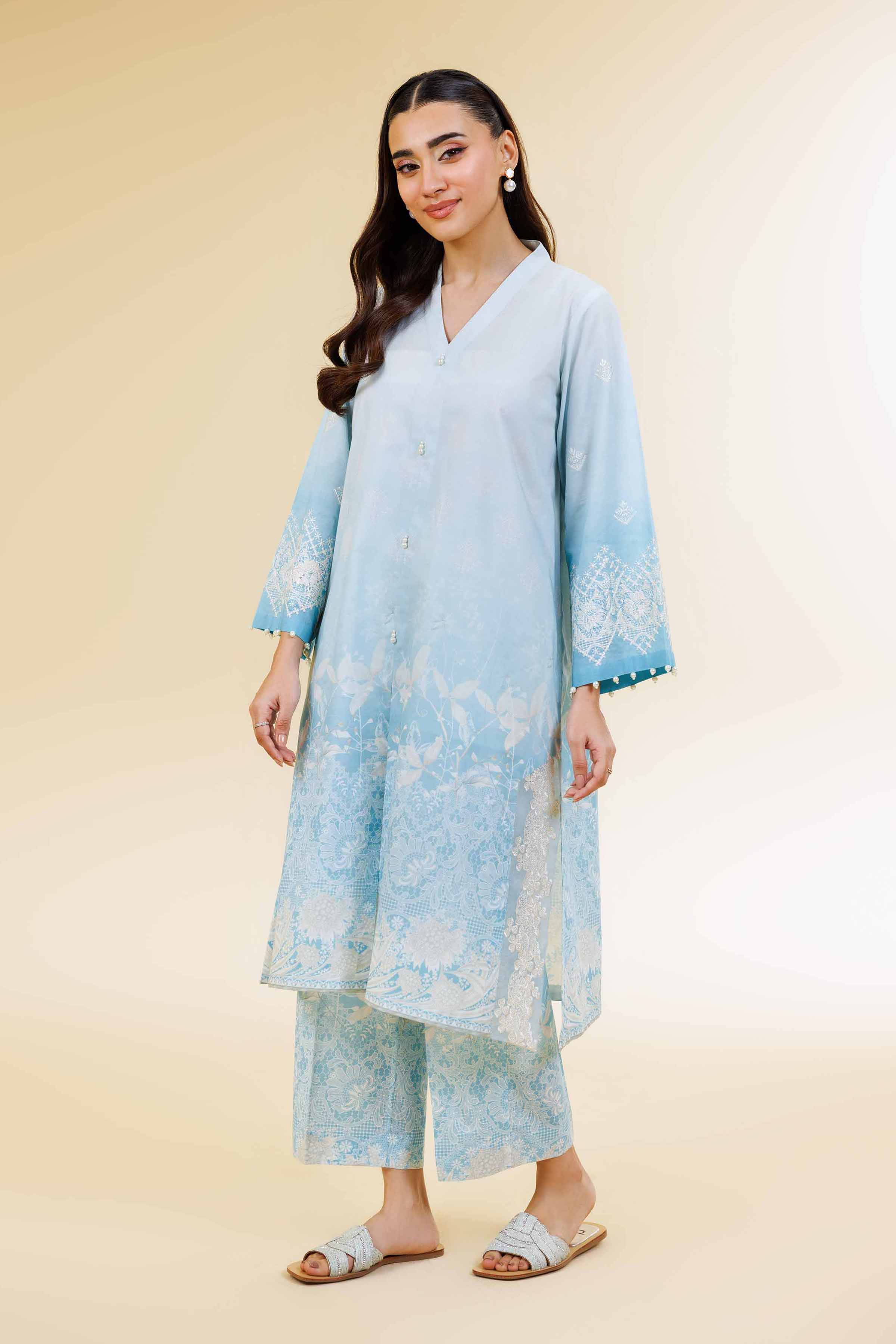 2 Piece - Digital Printed Suit - 42501567 for Women - Unstitched Collection | Nishat | Shop Online
