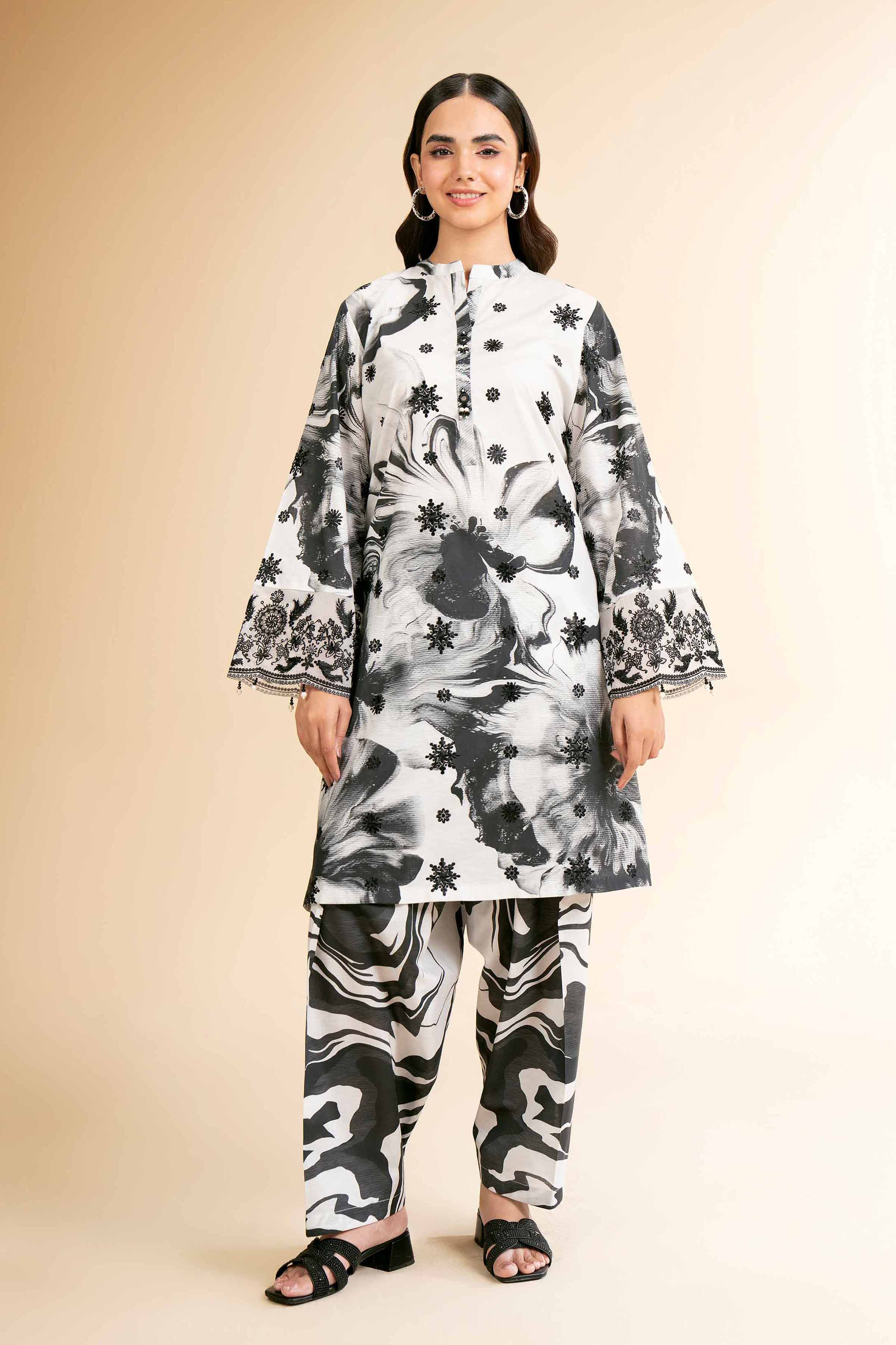 2 Piece - Digital Printed Suit - 42501568 for Women - Unstitched Collection | Nishat | Shop Online