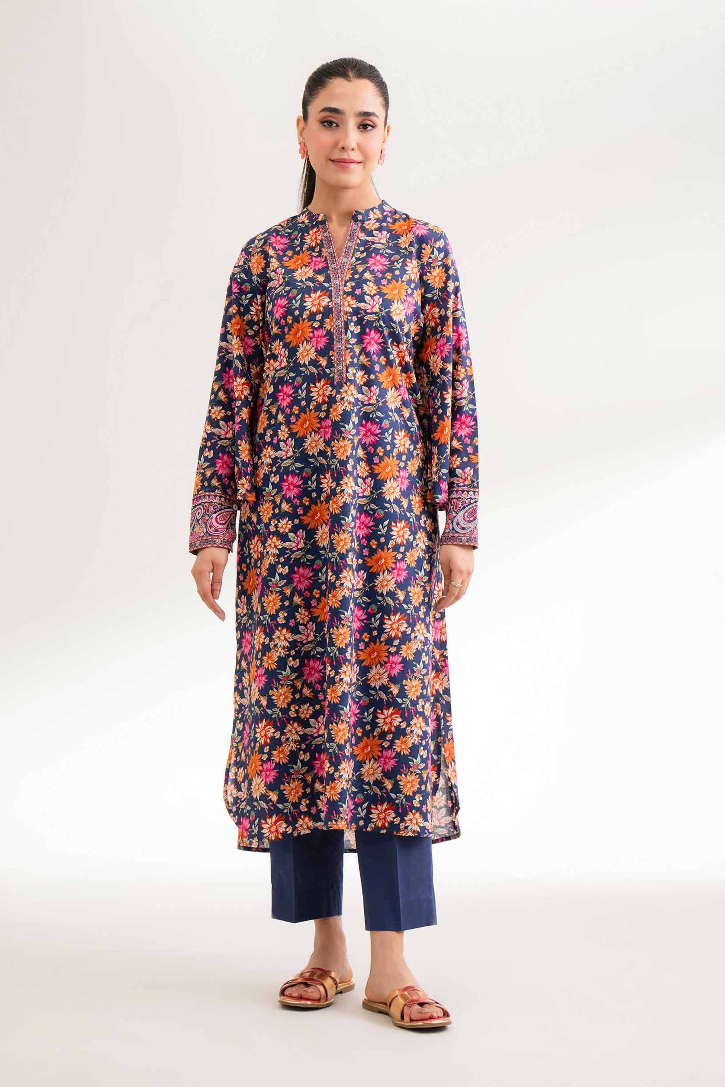 2 Piece - Printed Suit - 42501572 for Women - Unstitched Collection | Nishat | Shop Online