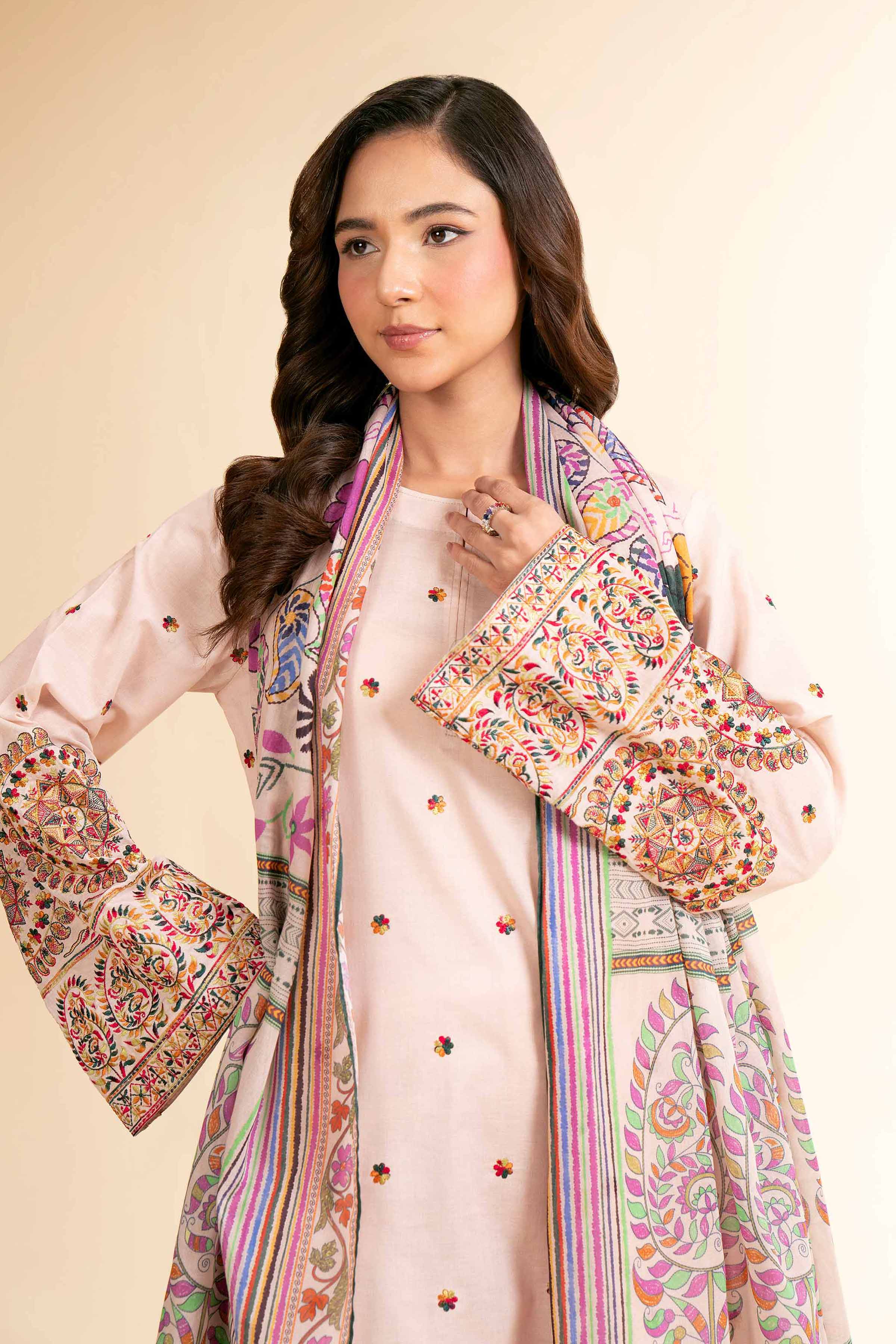 3 Piece - Digital Printed Embroidered Suit - 42501581 for Women - Unstitched Collection | Nishat | Shop Online