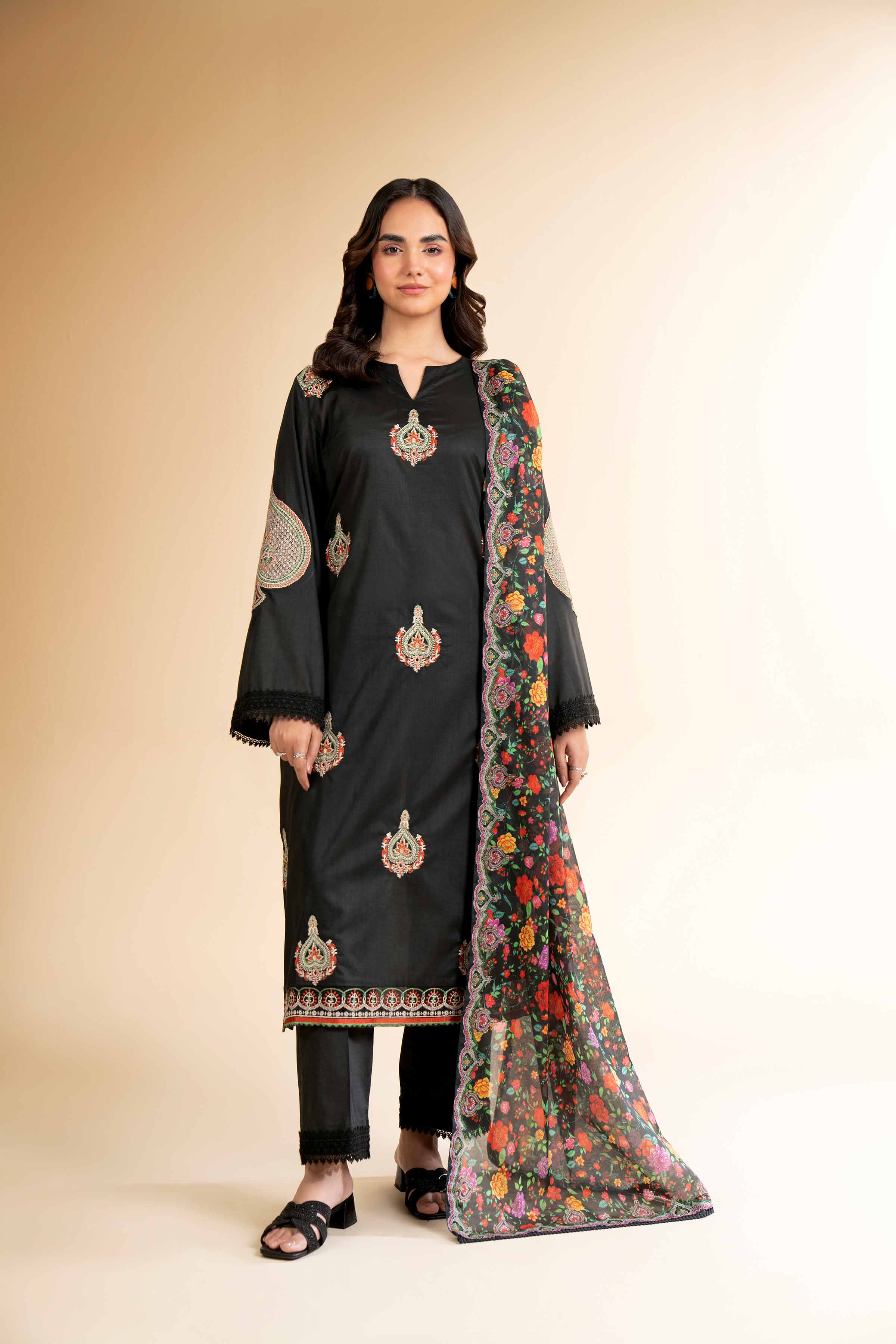 3 Piece - Digital Printed Embroidered Suit - 42501584 for Women - Unstitched Collection | Nishat | Shop Online
