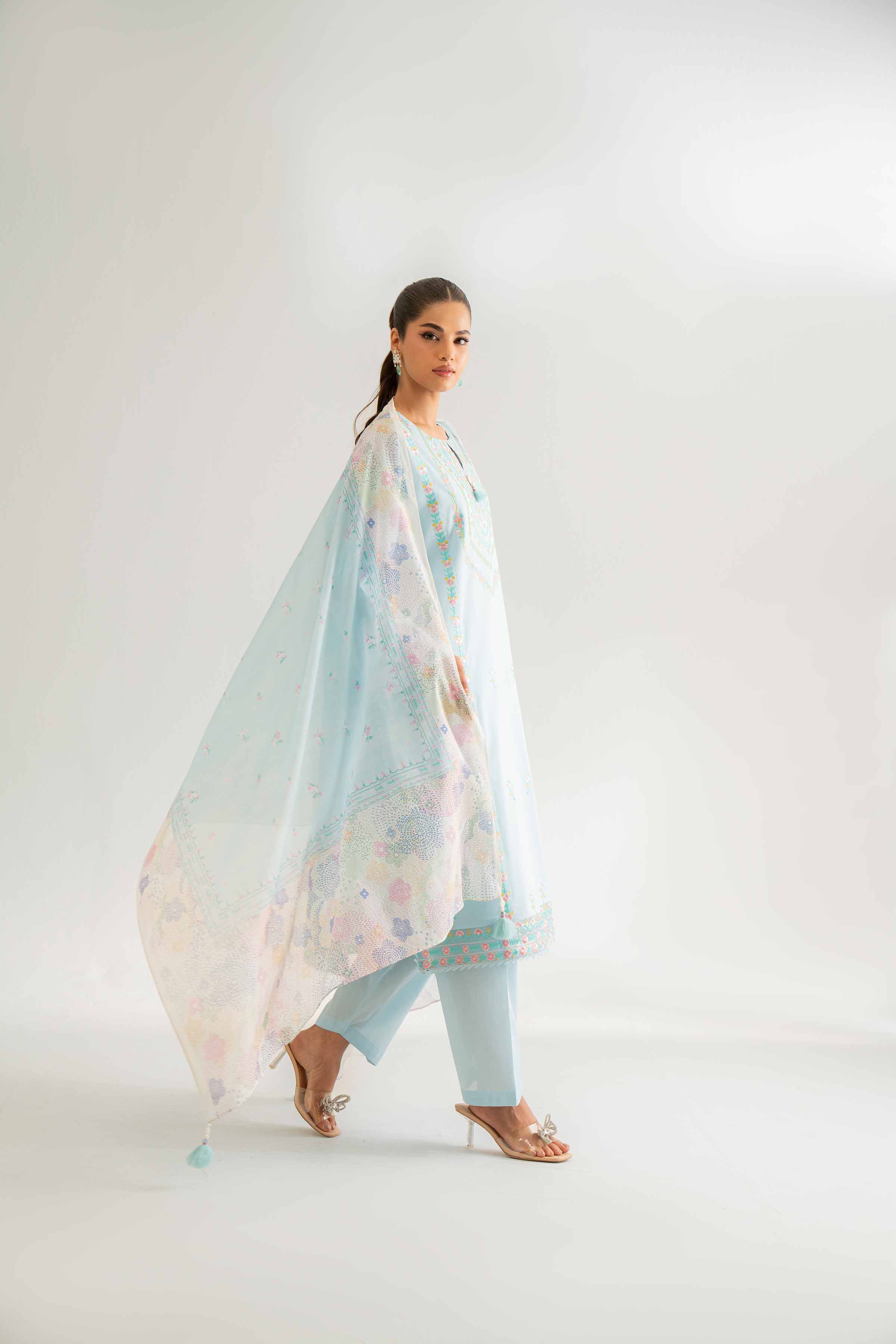 3 Piece - Digital Printed Embroidered Suit - 42501586 for Women - Unstitched Collection | Nishat | Shop Online