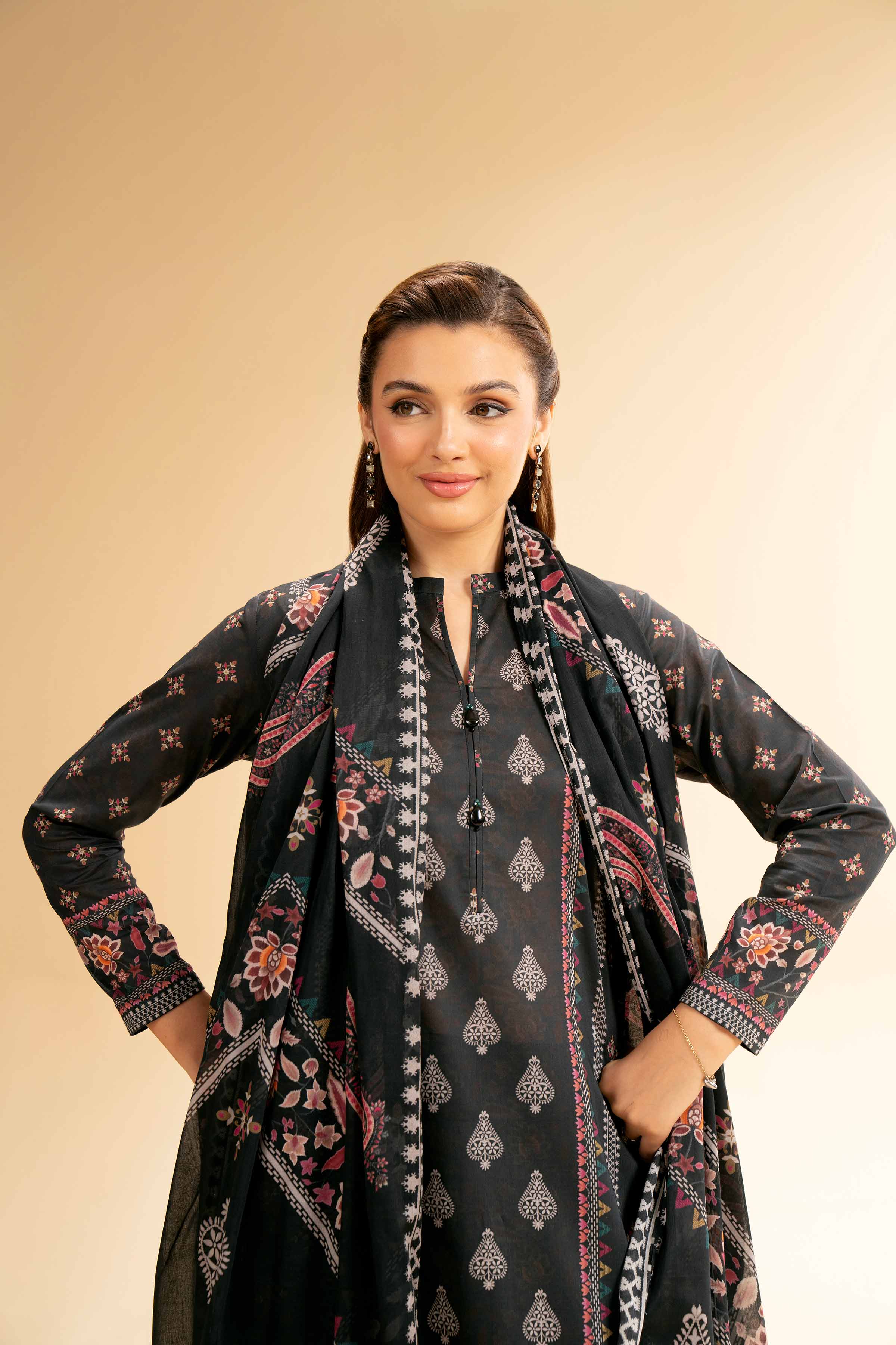 3 Piece - Digital Printed Suit - 42501589 for Women - Unstitched Collection | Nishat | Shop Online