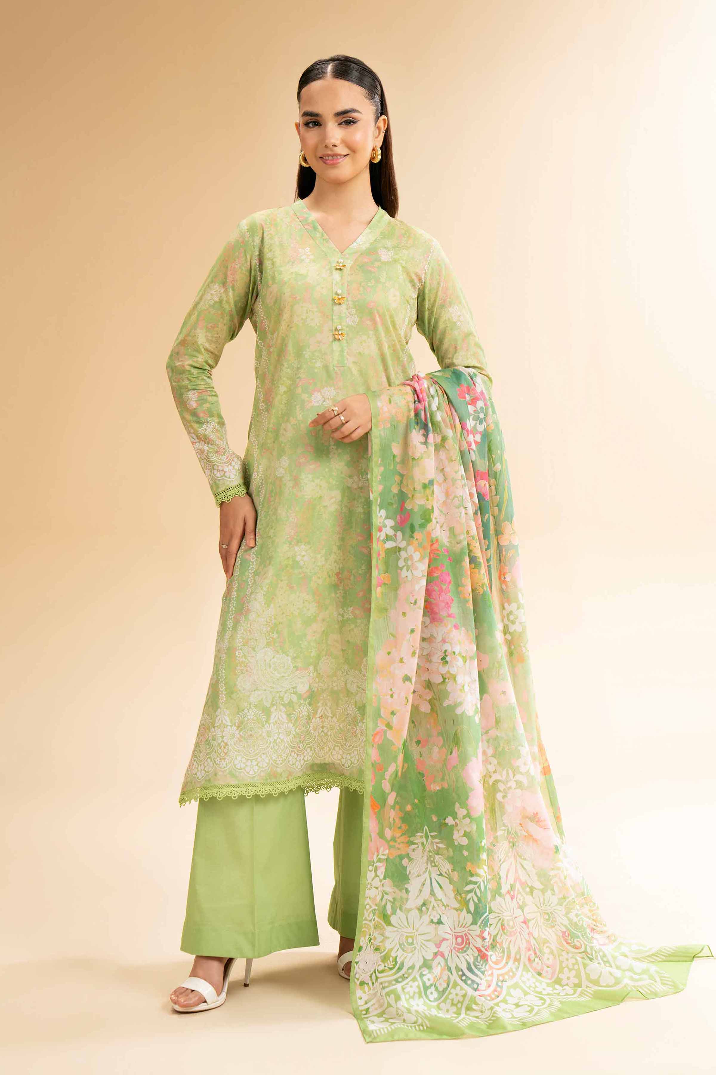 3 Piece - Digital Printed Suit - 42501590 for Women - Unstitched Collection | Nishat | Shop Online