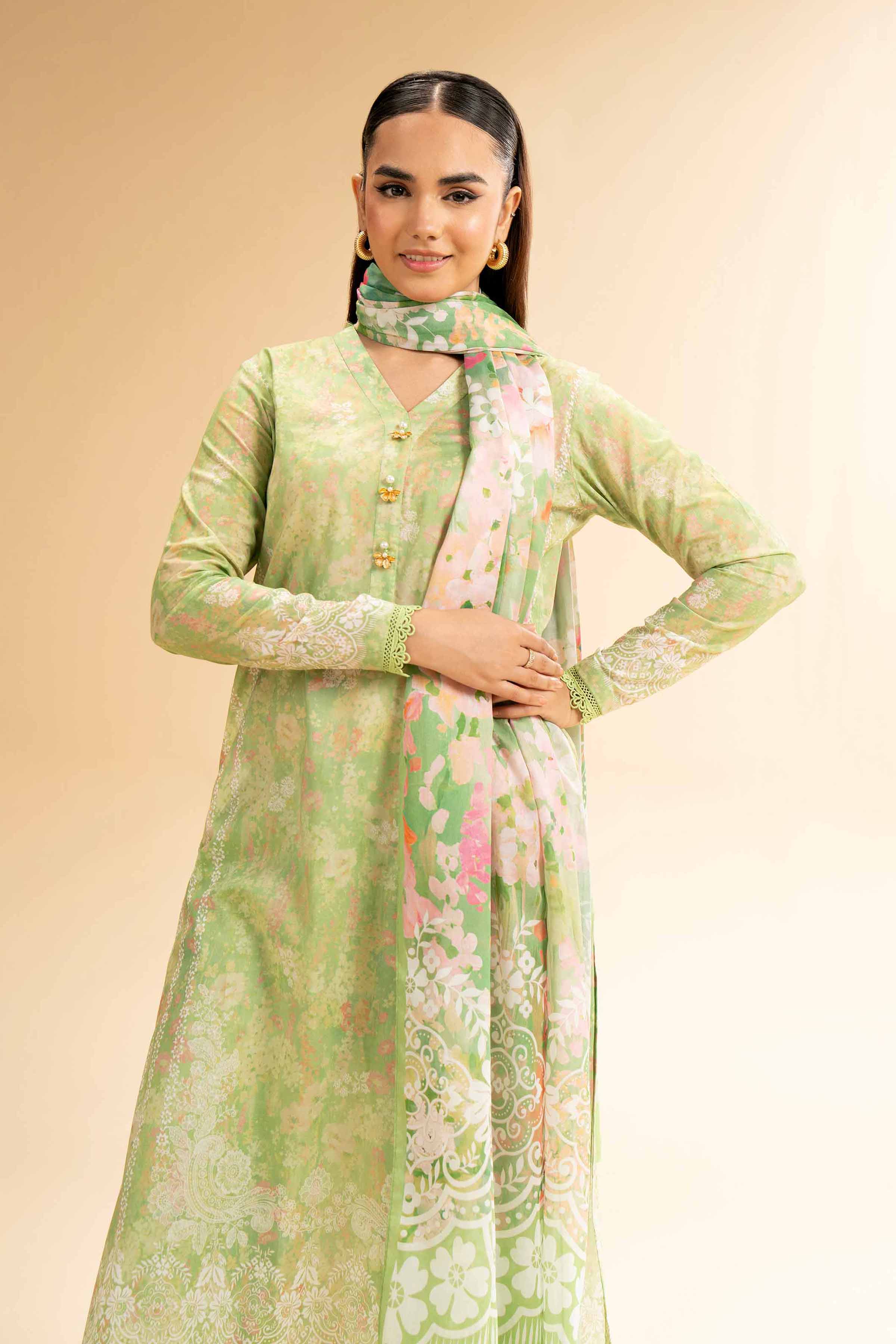 3 Piece - Digital Printed Suit - 42501590 for Women - Unstitched Collection | Nishat | Shop Online