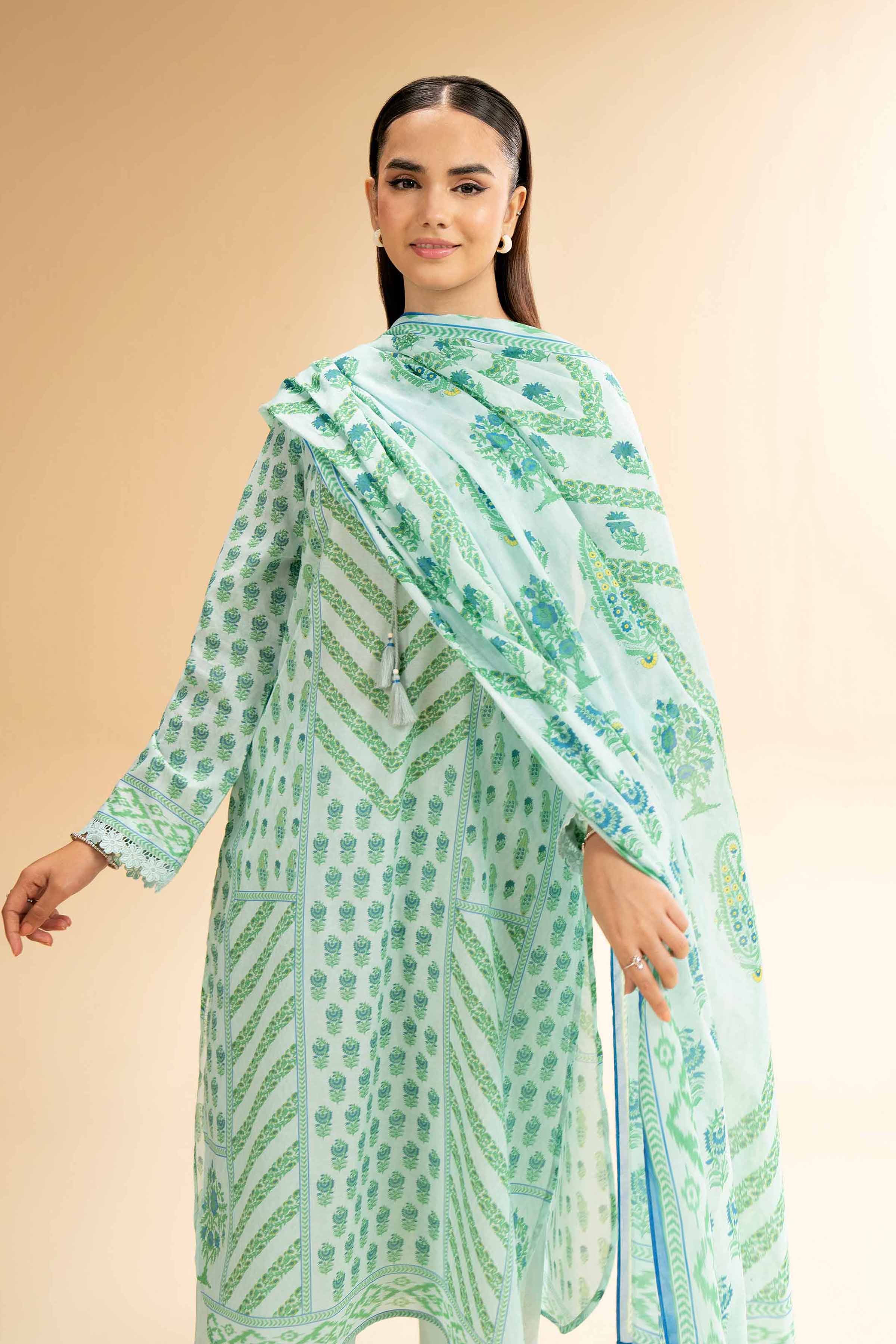 3 Piece - Digital Printed Suit - 42501592 for Women - Unstitched Collection | Nishat | Shop Online