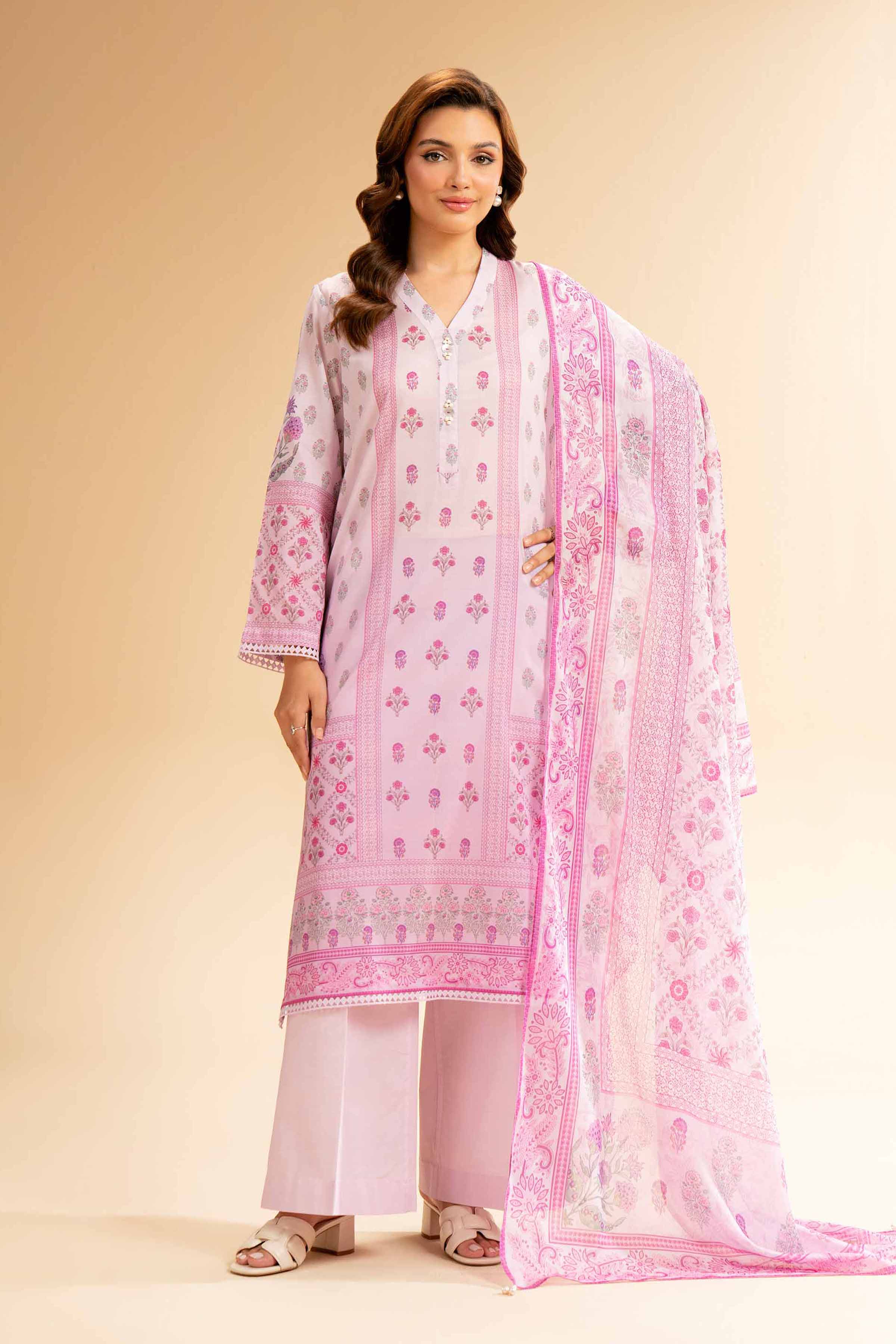 3 Piece - Digital Printed Suit - 42501593 for Women - Unstitched Collection | Nishat | Shop Online