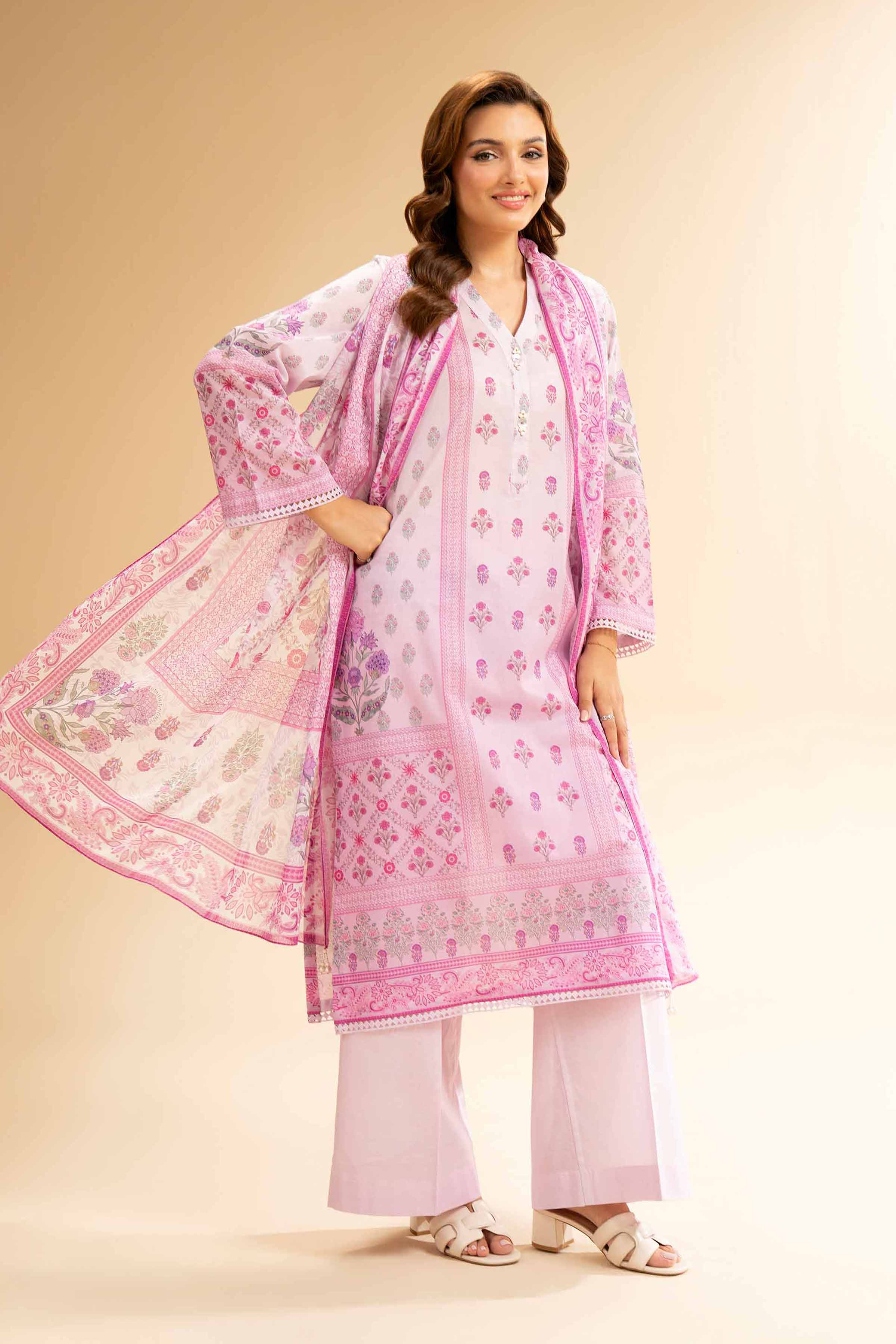 3 Piece - Digital Printed Suit - 42501593 for Women - Unstitched Collection | Nishat | Shop Online