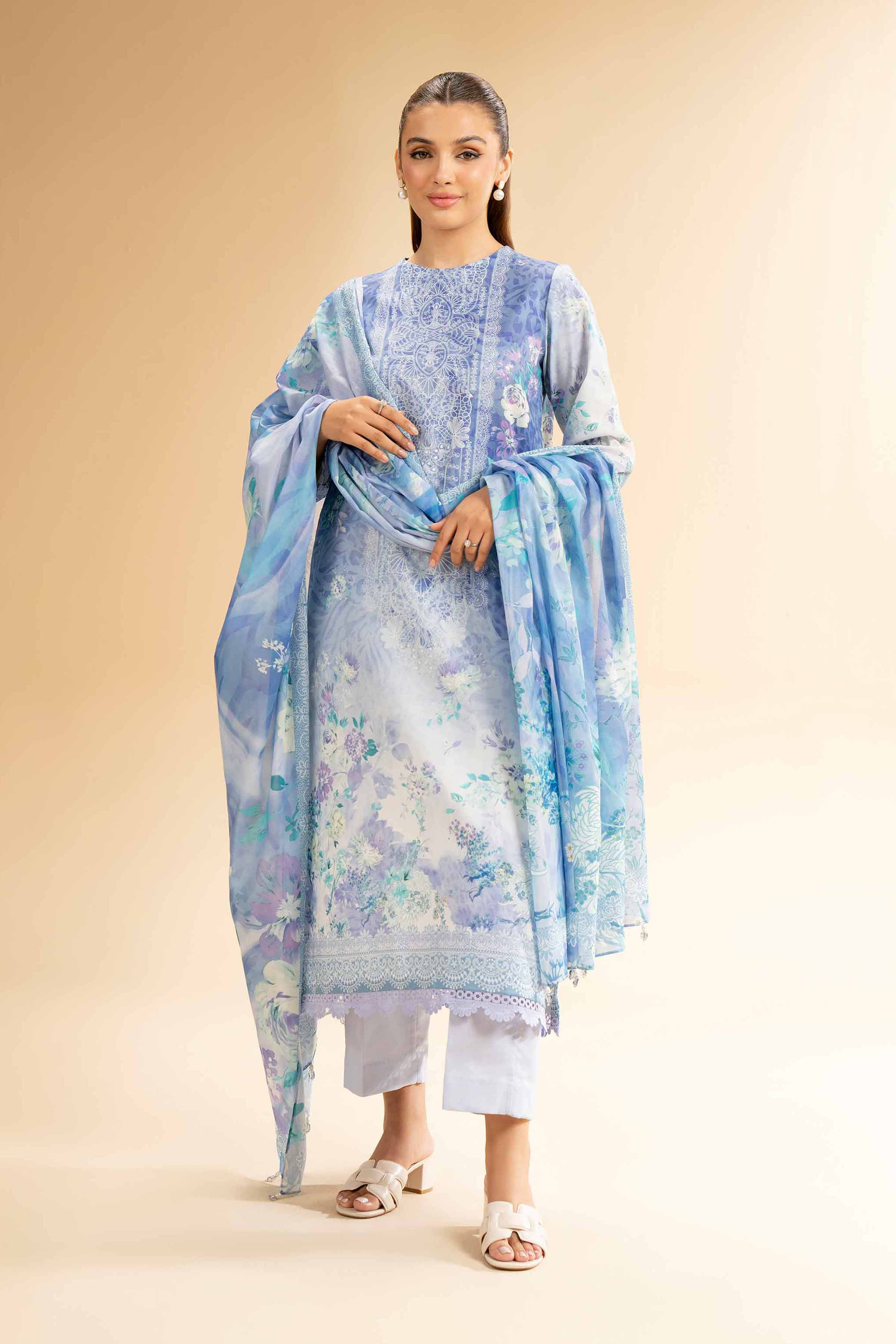 3 Piece - Digital Printed Suit - 42501596 for Women - Unstitched Collection | Nishat | Shop Online