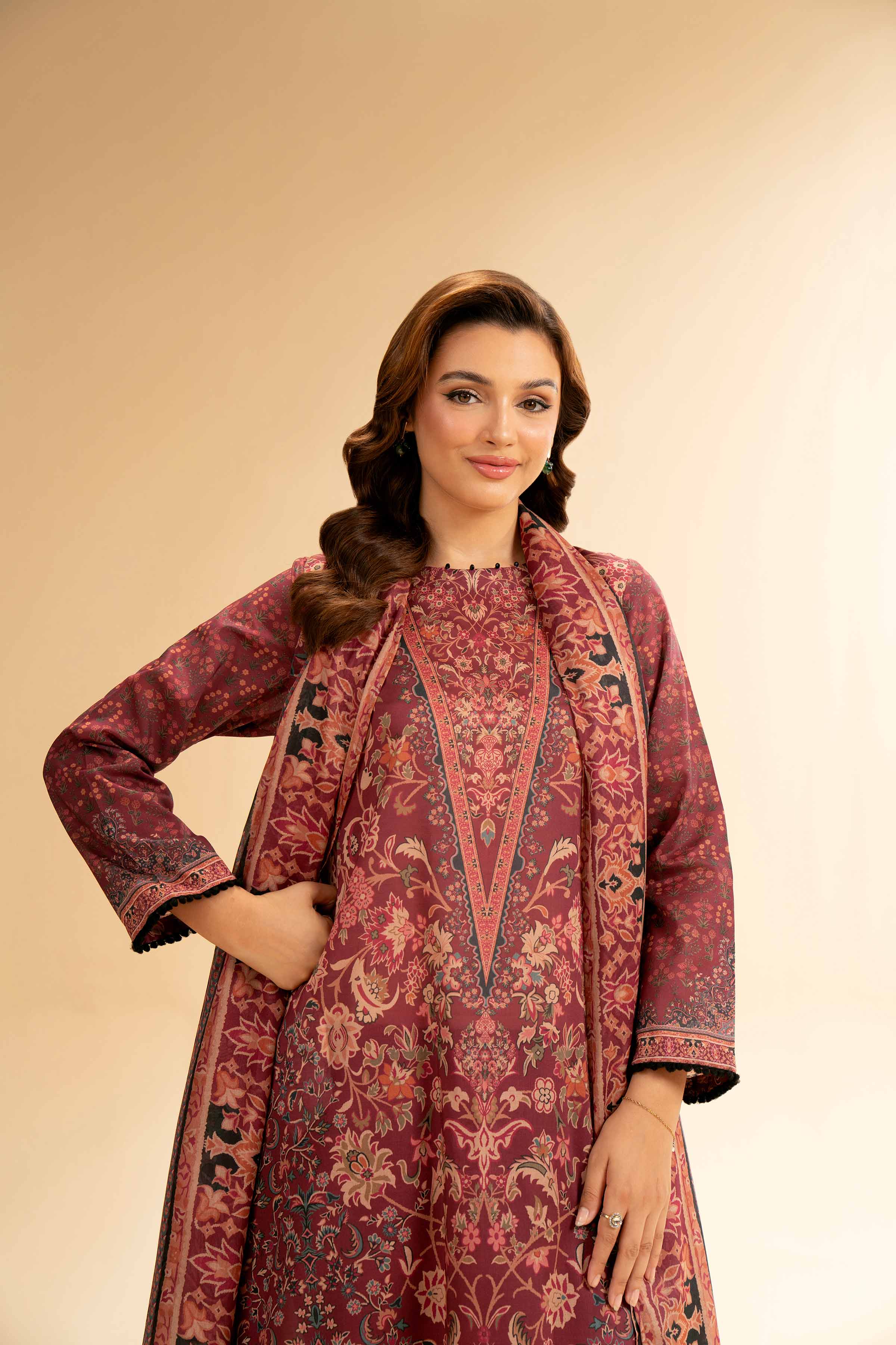 3 Piece - Digital Printed Suit - 42501600 for Women - Unstitched Collection | Nishat | Shop Online
