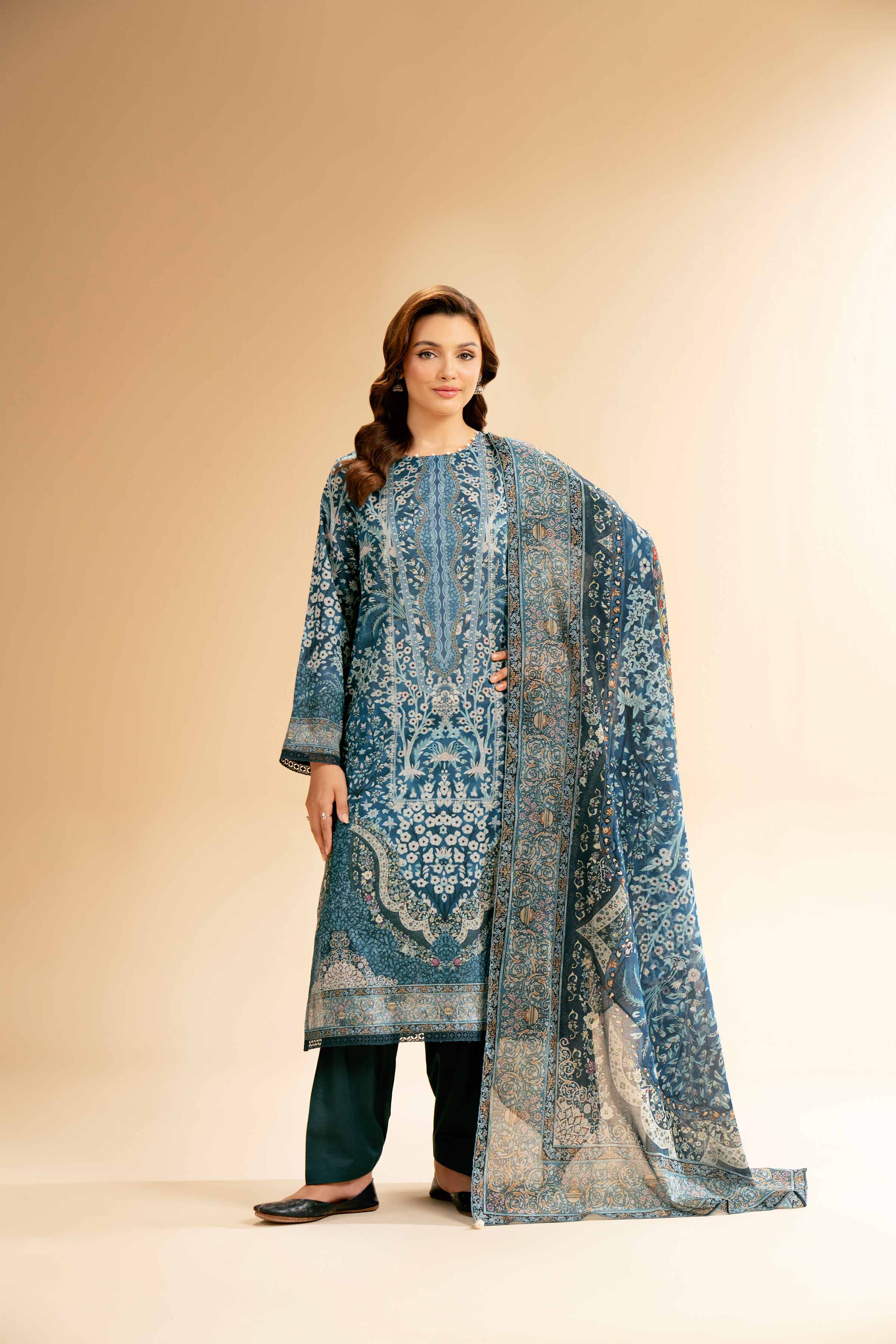 3 Piece - Digital Printed Suit - 42501602 for Women - Unstitched Collection | Nishat | Shop Online