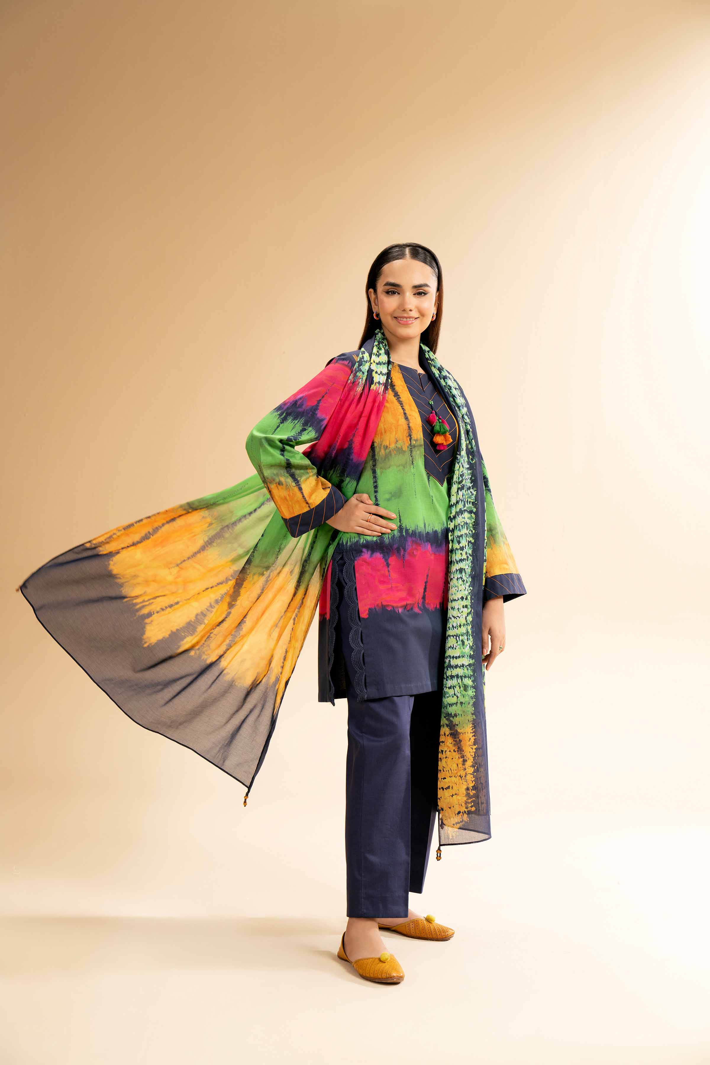 3 Piece - Digital Printed Suit - 42501604 for Women - Unstitched Collection | Nishat | Shop Online