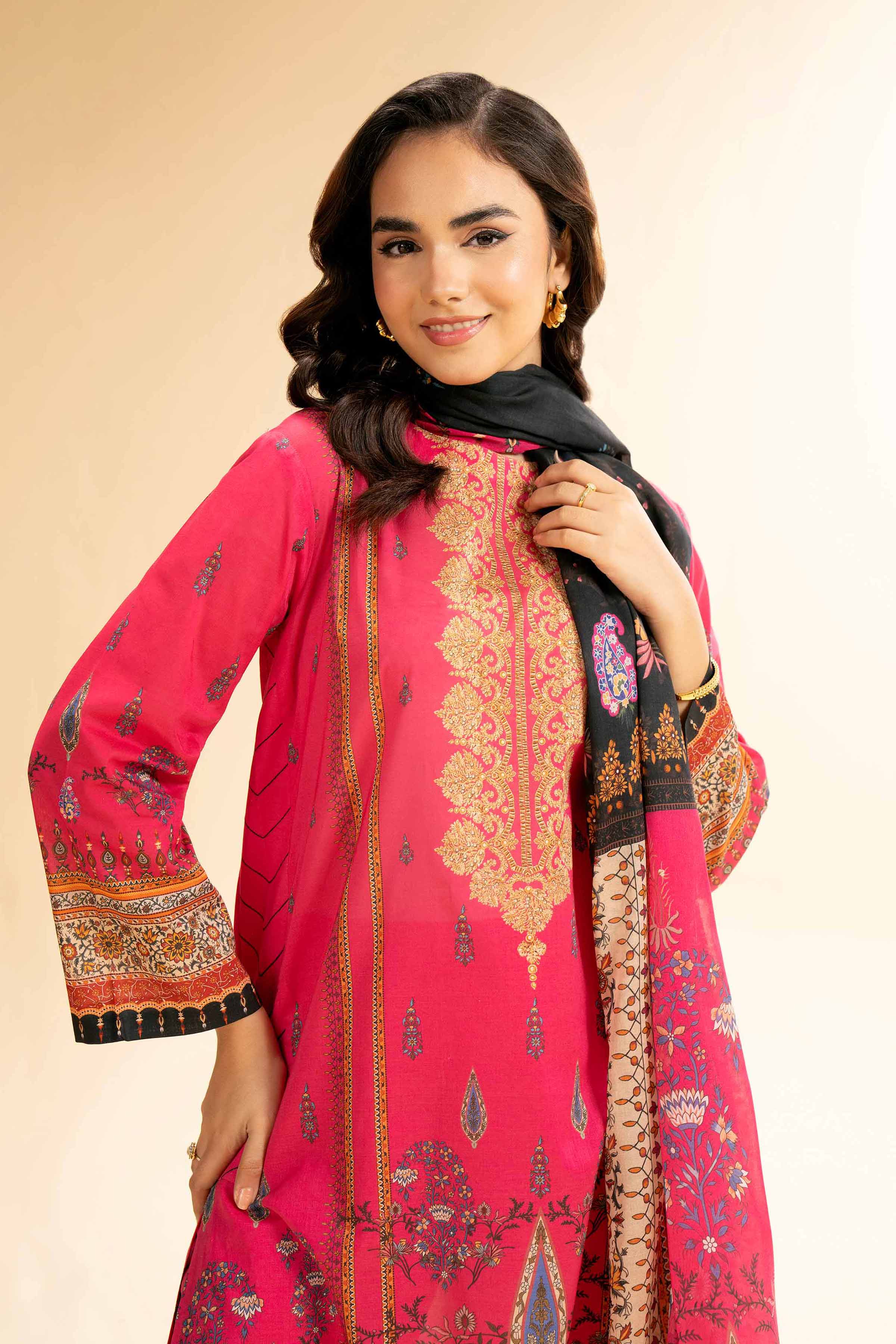 3 Piece - Digital Printed Suit - 42501606 for Women - Unstitched Collection | Nishat | Shop Online