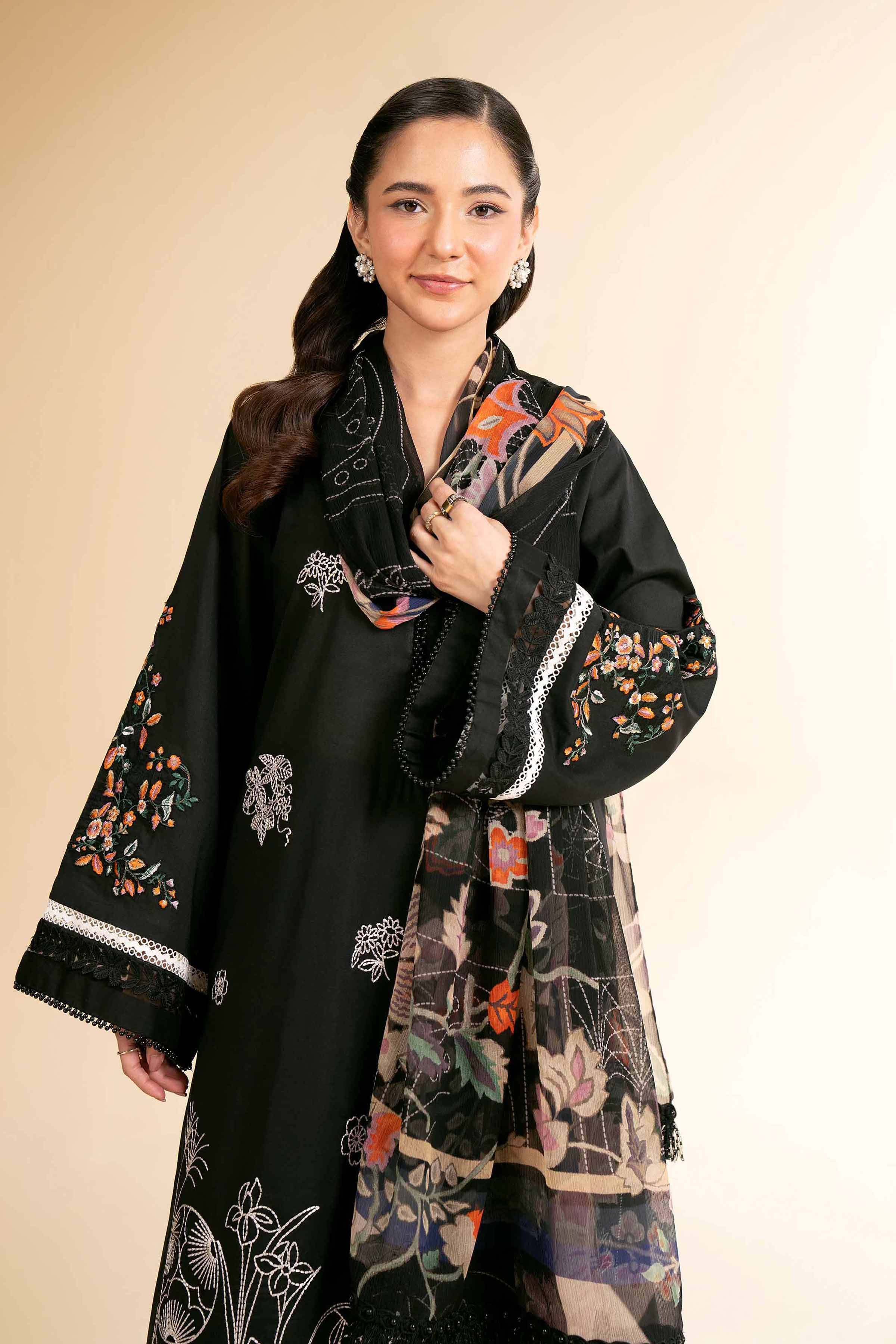 3 Piece - Digital Printed Embroidered Suit - 42501610 for Women - Unstitched Collection | Nishat | Shop Online