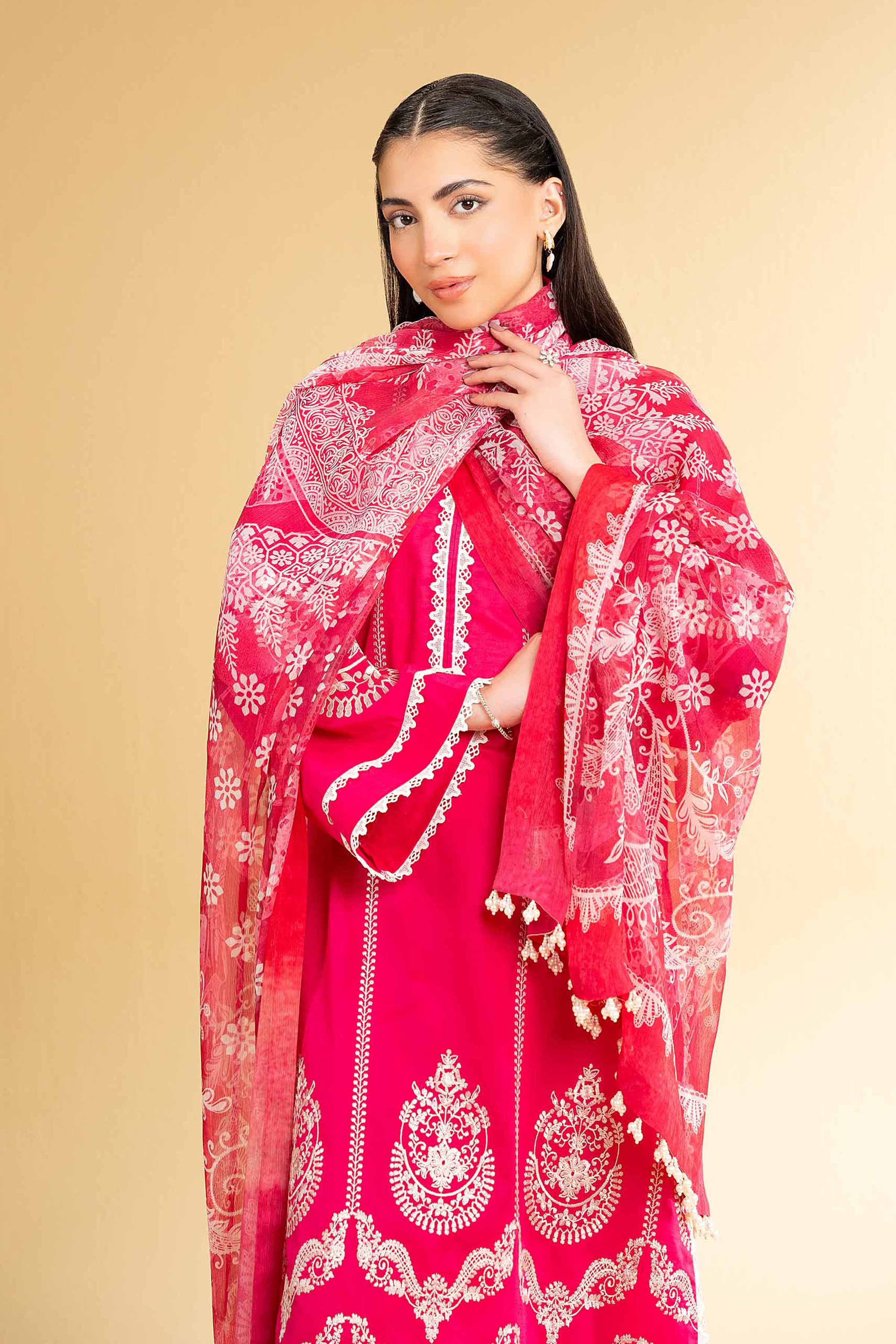 3 Piece - Digital Printed Embroidered Suit - 42501614 for Women - Unstitched Collection | Nishat | Shop Online