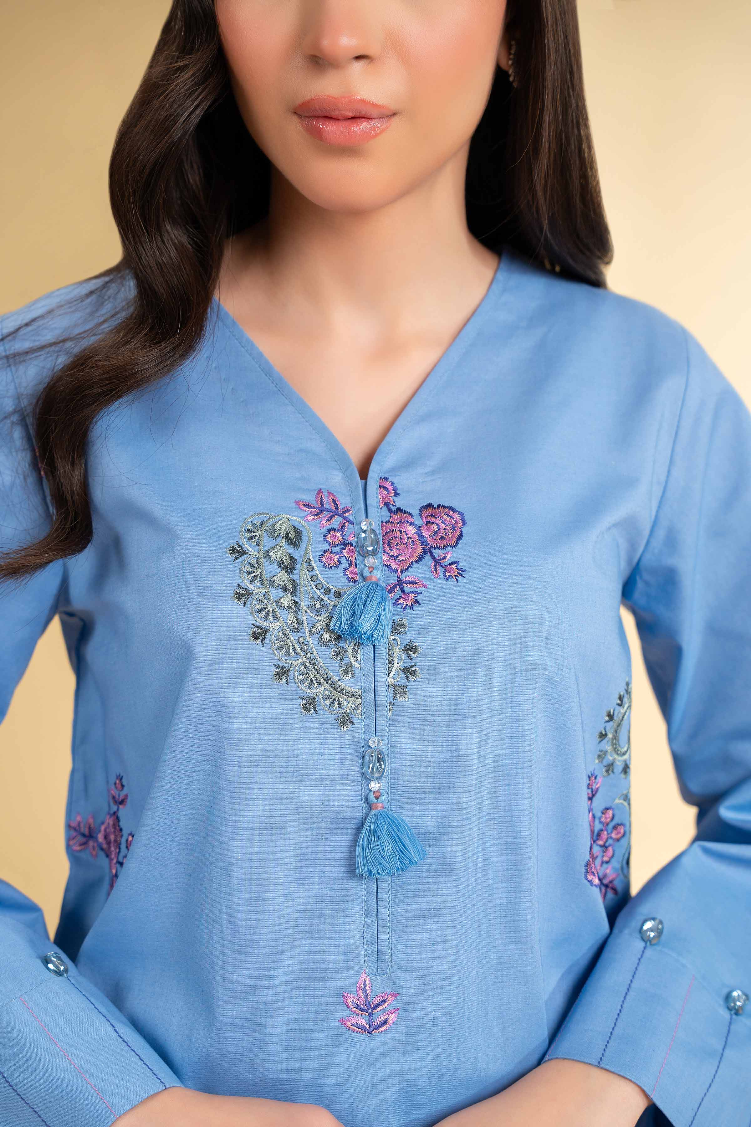 3 Piece - Digital Printed Embroidered Suit - 42501617 for Women - Unstitched Collection | Nishat | Shop Online