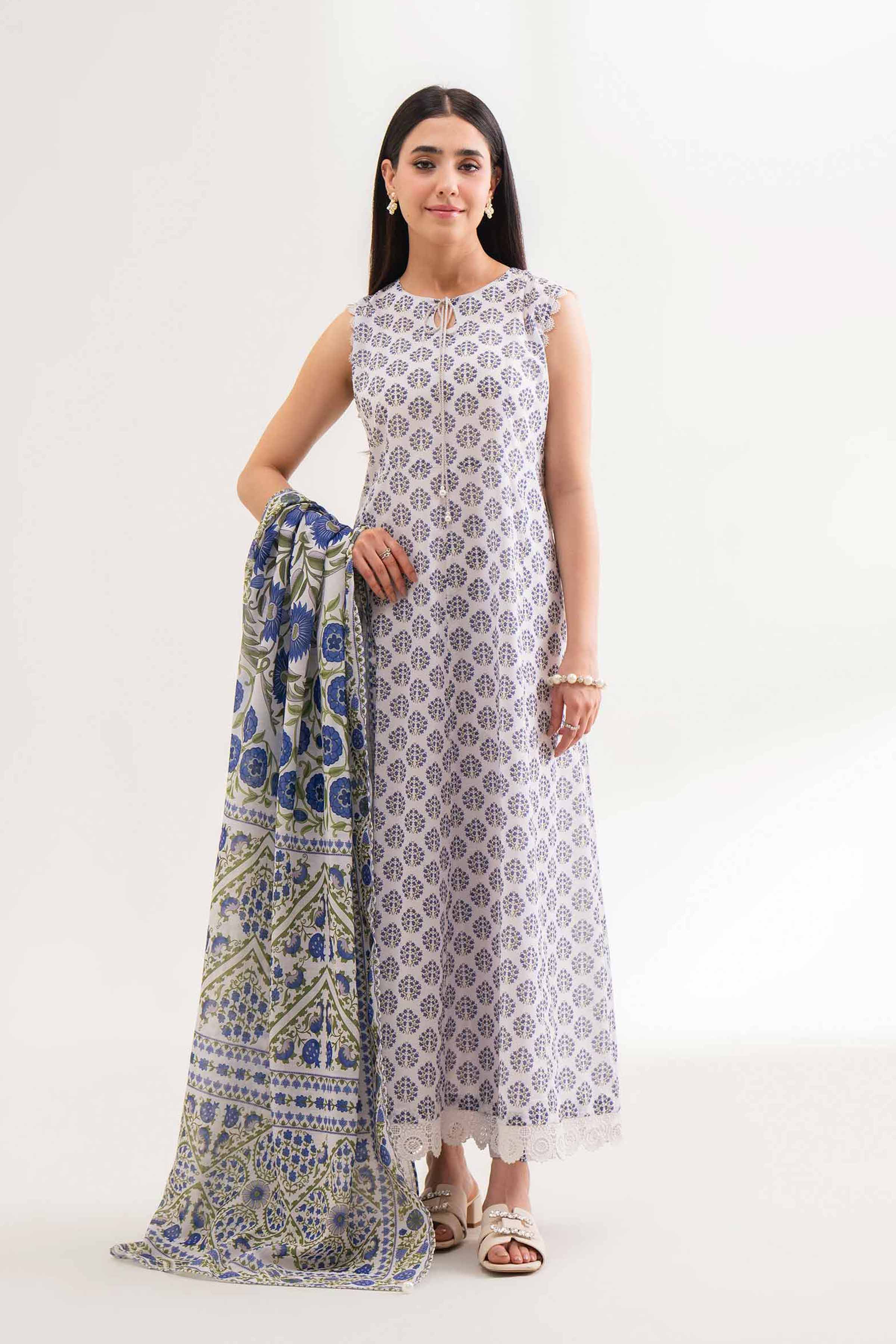 3 Piece - Digital Printed Embroidered Suit - 42501621 for Women - Unstitched Collection | Nishat | Shop Online