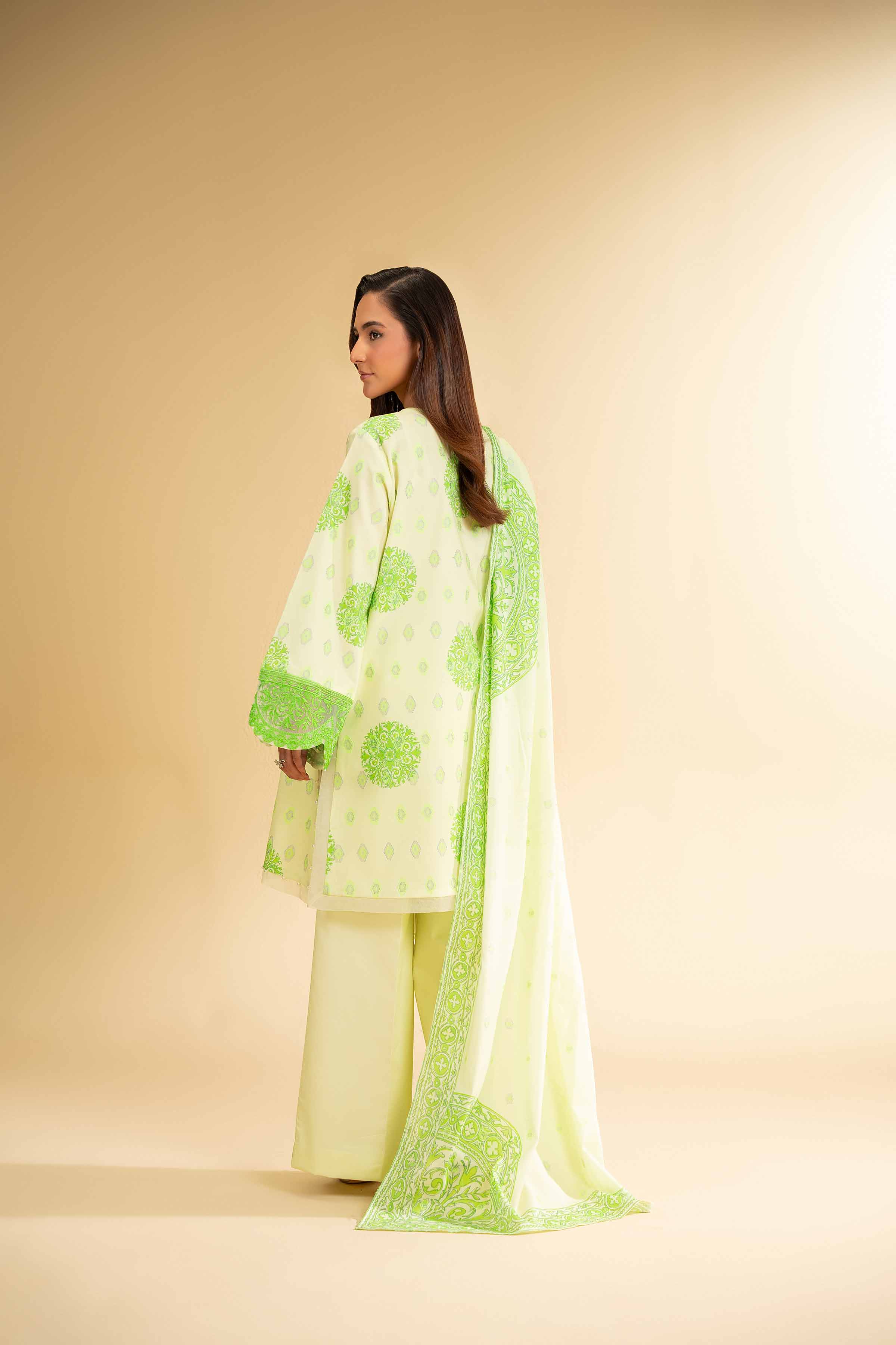 3 Piece - Digital Printed Embroidered Suit - 42501630 for Women - Unstitched Collection | Nishat | Shop Online