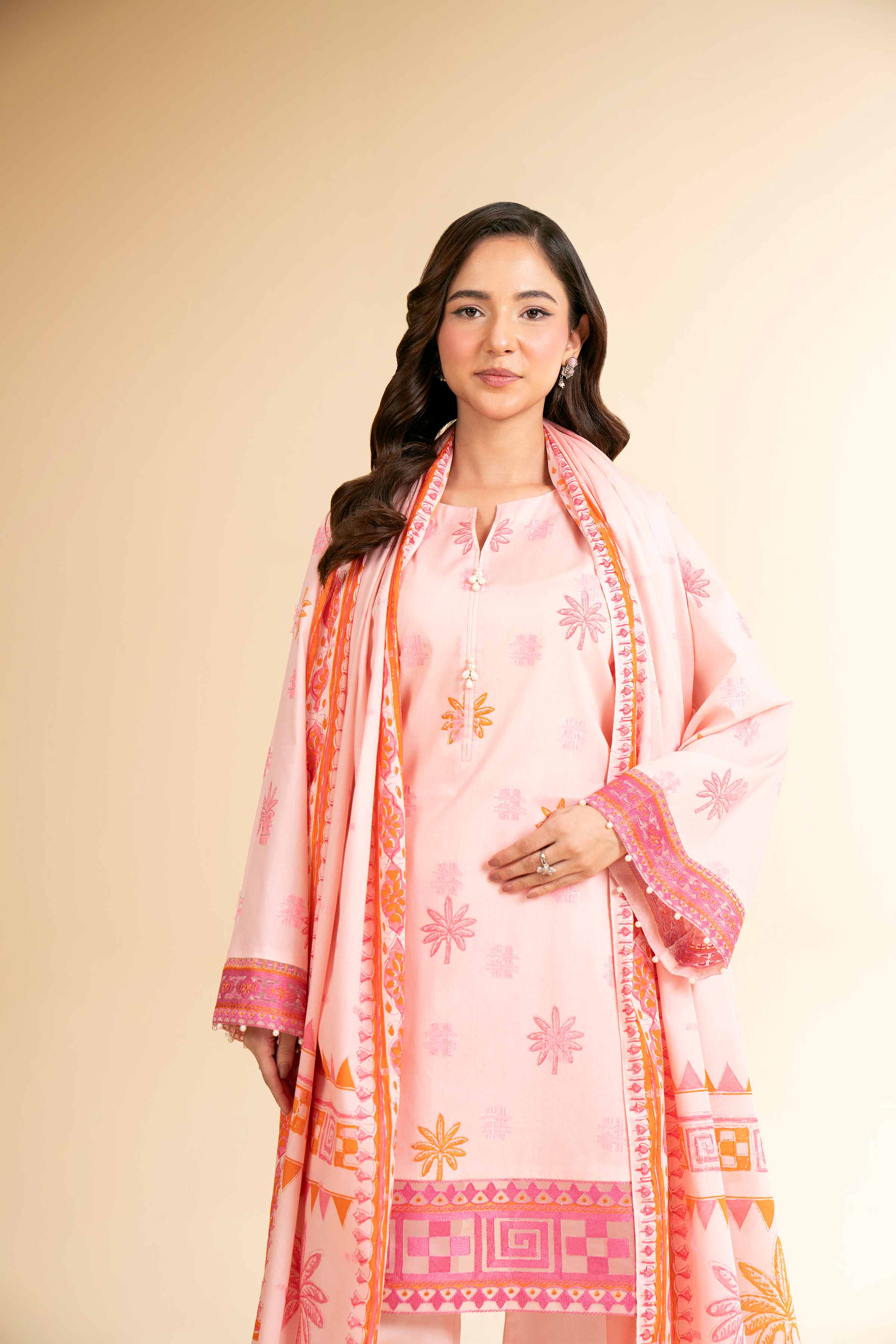 3 Piece - Digital Printed Embroidered Suit - 42501631 for Women - Unstitched Collection | Nishat | Shop Online