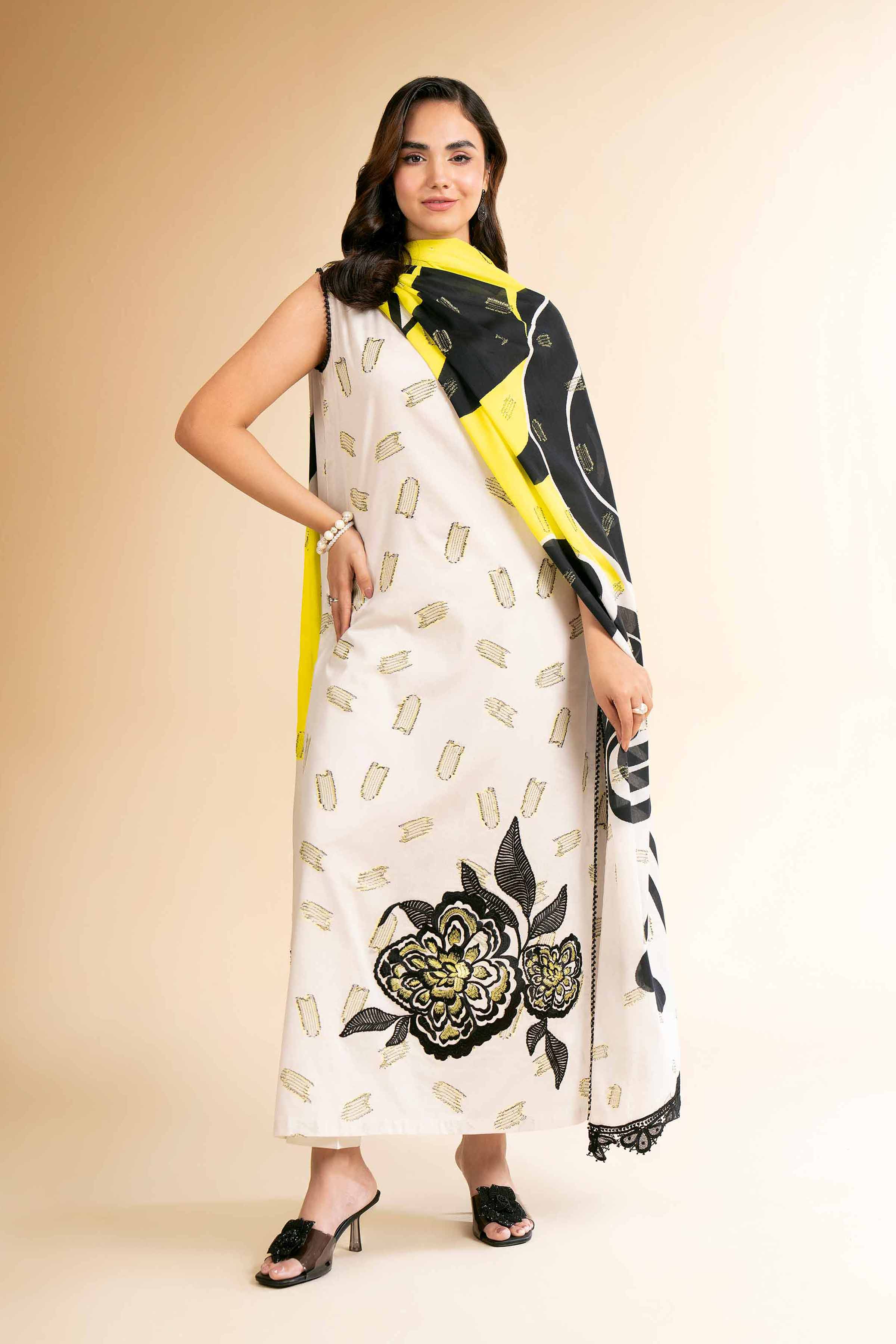 3 Piece - Digital Printed Embroidered Suit - 42501632 for Women - Unstitched Collection | Nishat | Shop Online