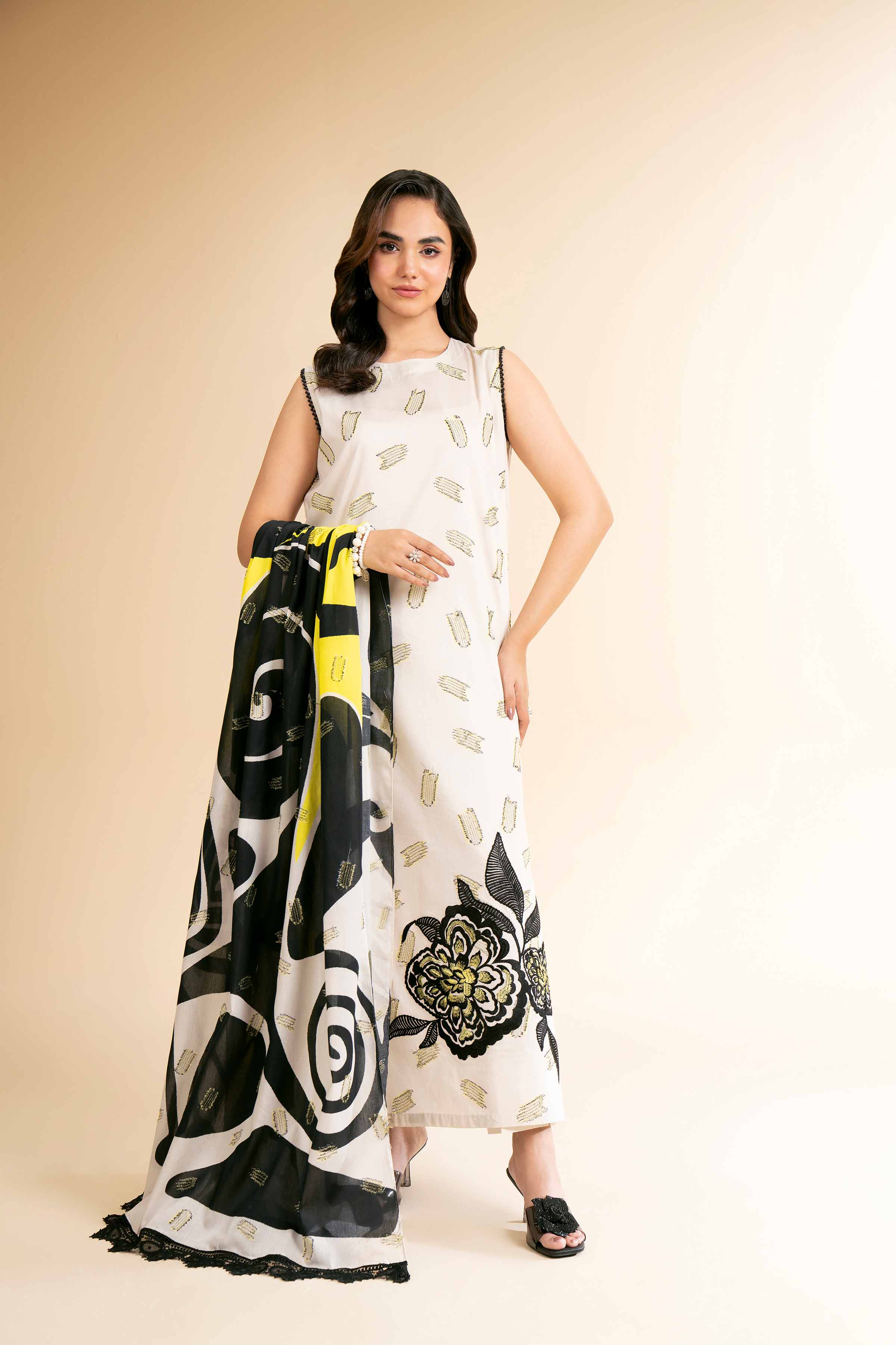 3 Piece - Digital Printed Embroidered Suit - 42501632 for Women - Unstitched Collection | Nishat | Shop Online