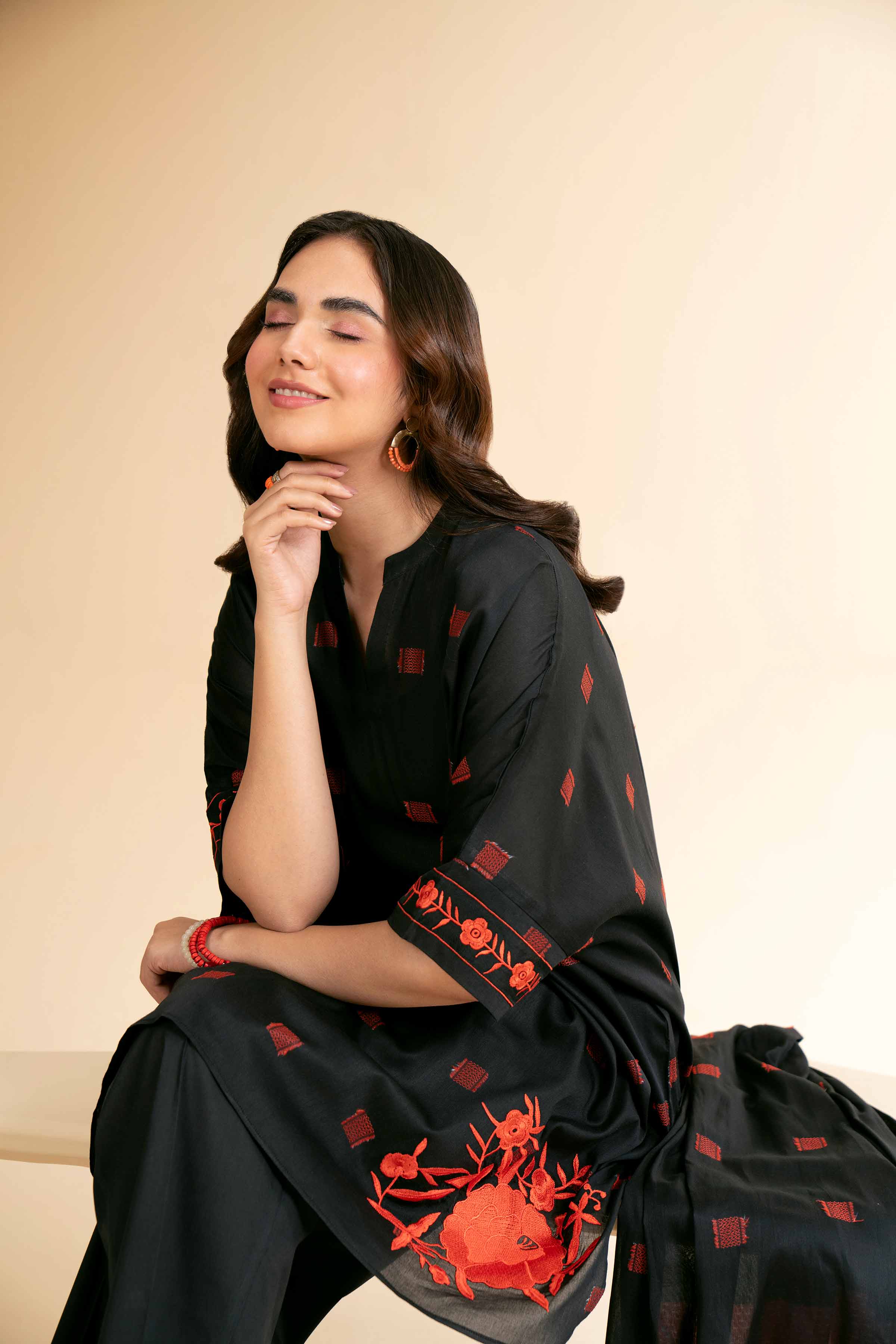 3 Piece - Digital Printed Embroidered Suit - 42501634 for Women - Unstitched Collection | Nishat | Shop Online