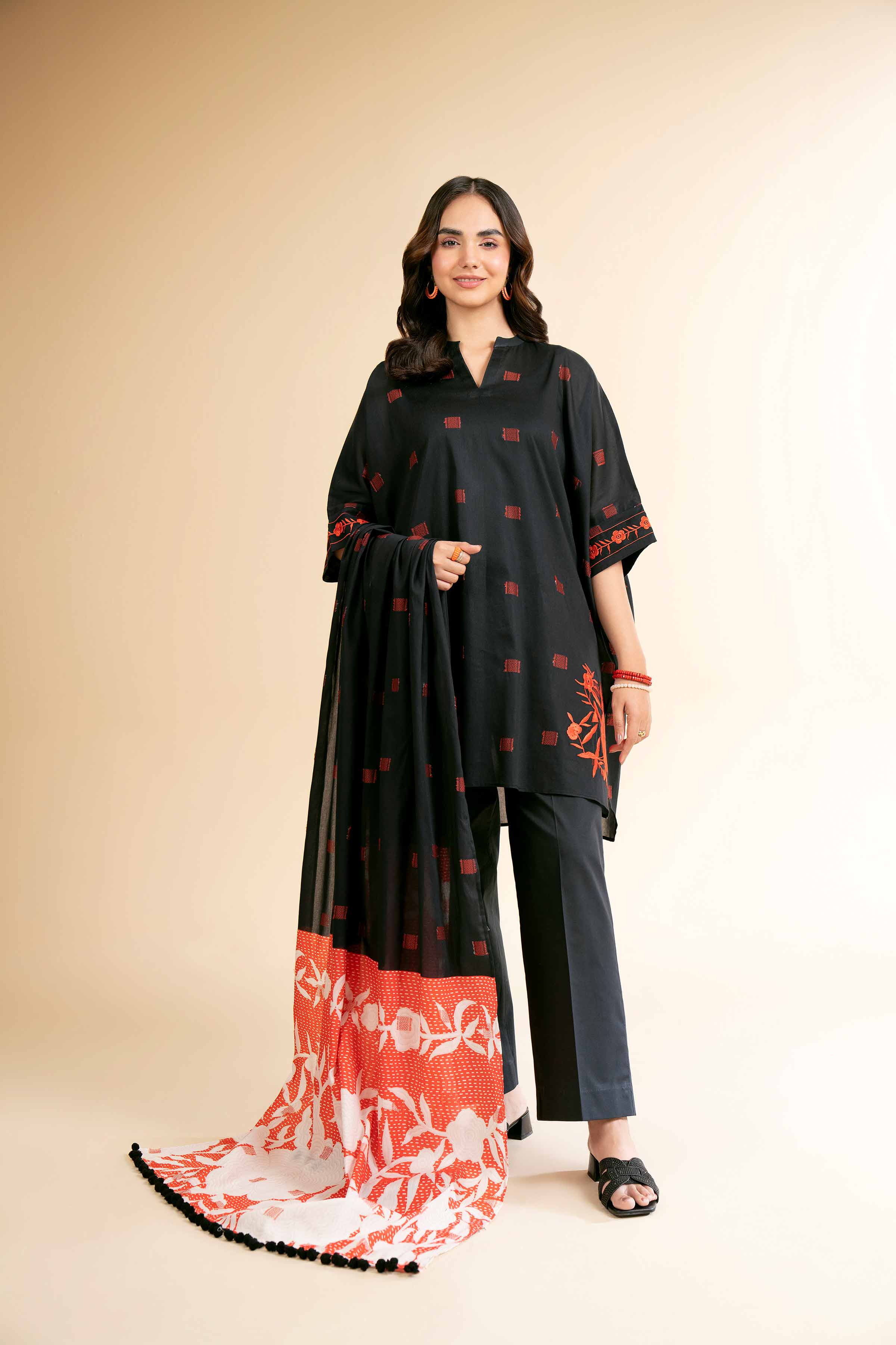 3 Piece - Digital Printed Embroidered Suit - 42501634 for Women - Unstitched Collection | Nishat | Shop Online