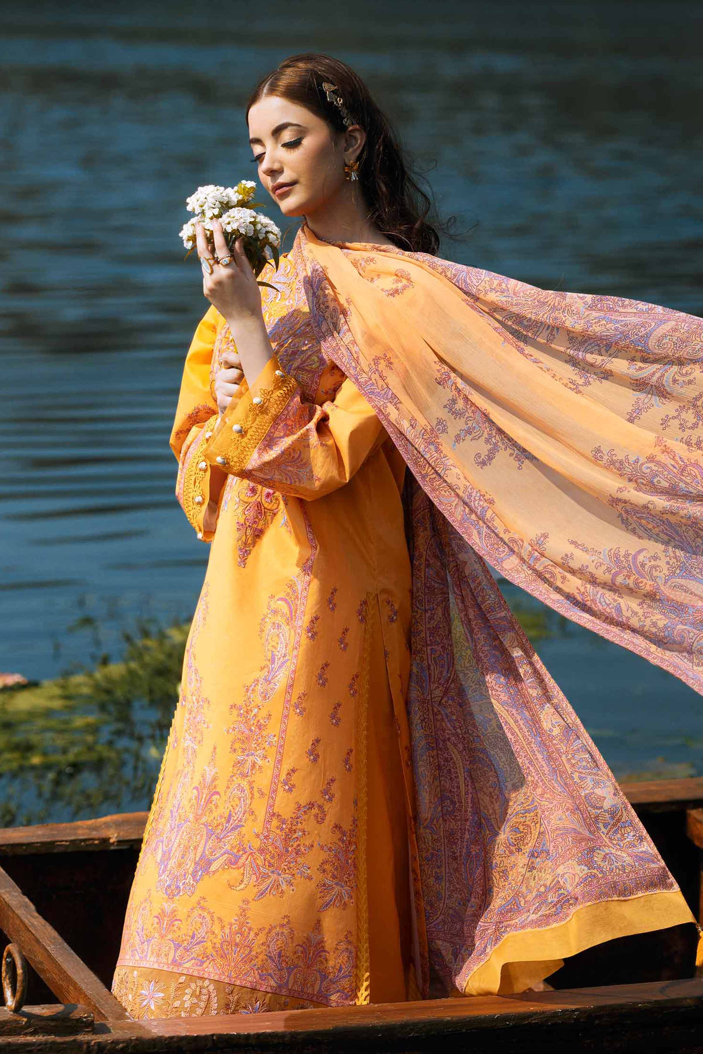 3 Piece - Digital Printed Embroidered Suit - 42501646 for Women - Unstitched Collection | Nishat | Shop Online