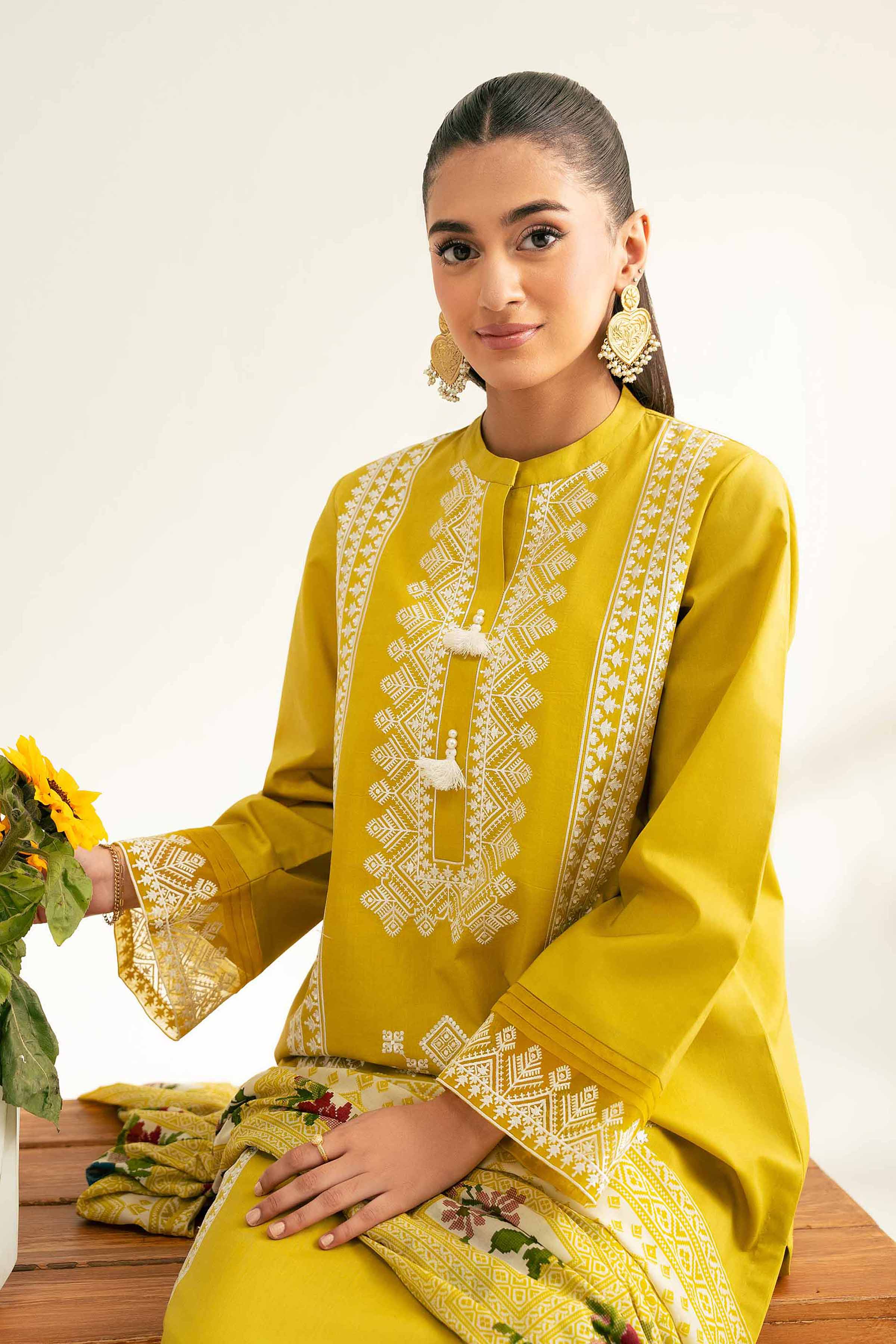 3 Piece - Printed Embroidered Suit - 42501649 for Women - Unstitched Collection | Nishat | Shop Online