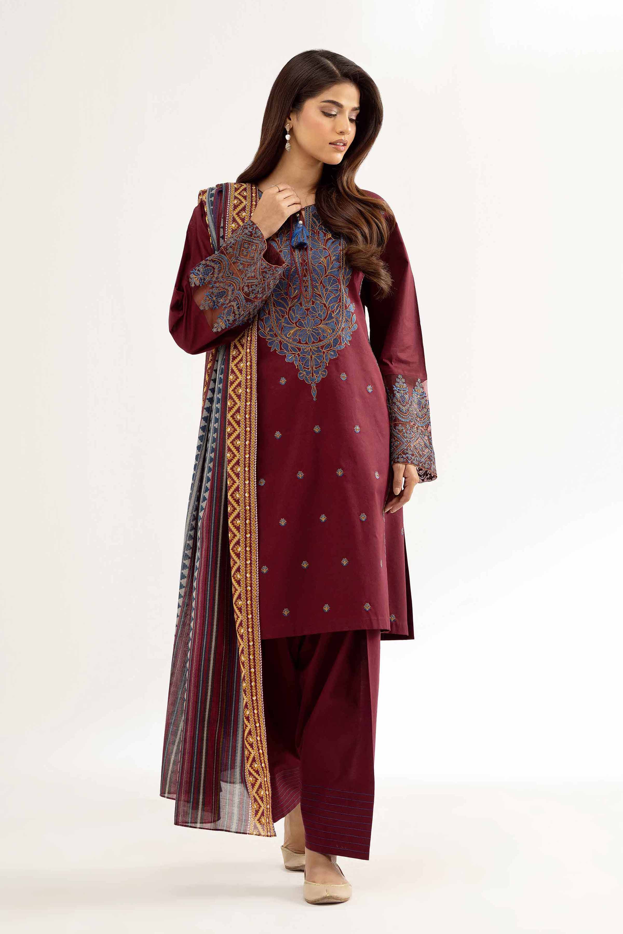 3 Piece - Printed Embroidered Suit - 42501653 for Women - Unstitched Collection | Nishat | Shop Online