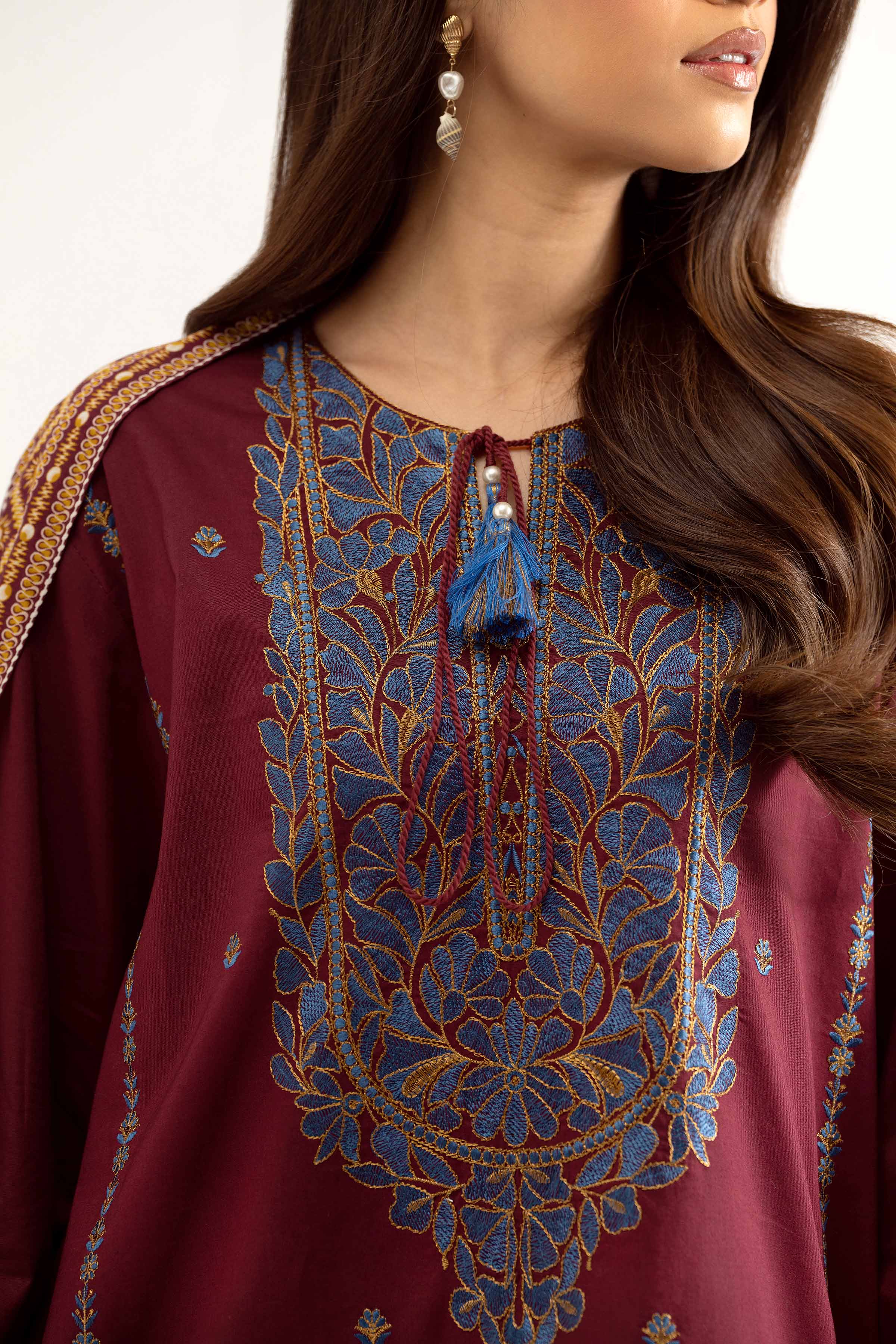 3 Piece - Printed Embroidered Suit - 42501653 for Women - Unstitched Collection | Nishat | Shop Online