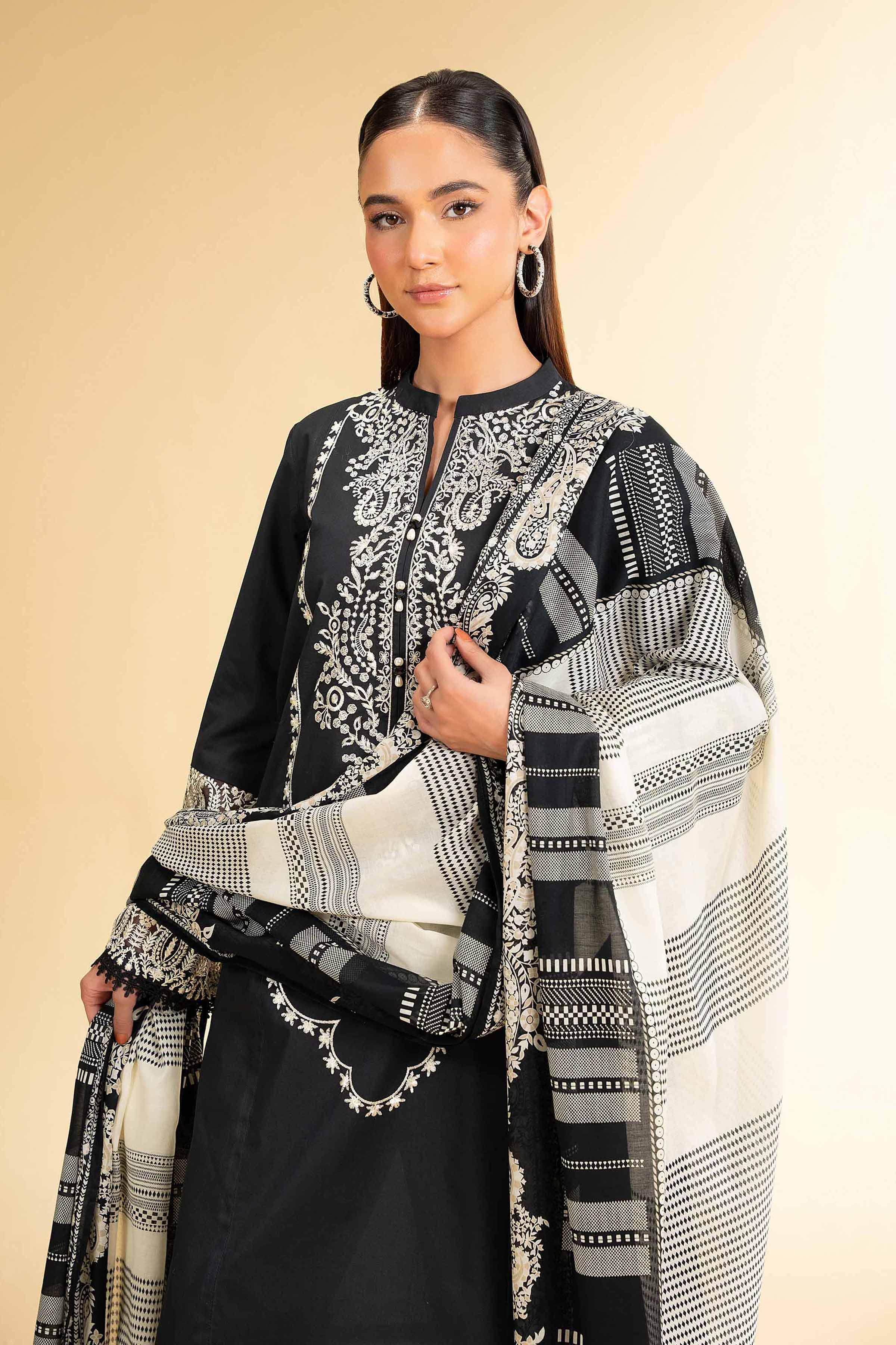 3 Piece - Printed Embroidered Suit - 42501657 for Women - Unstitched Collection | Nishat | Shop Online