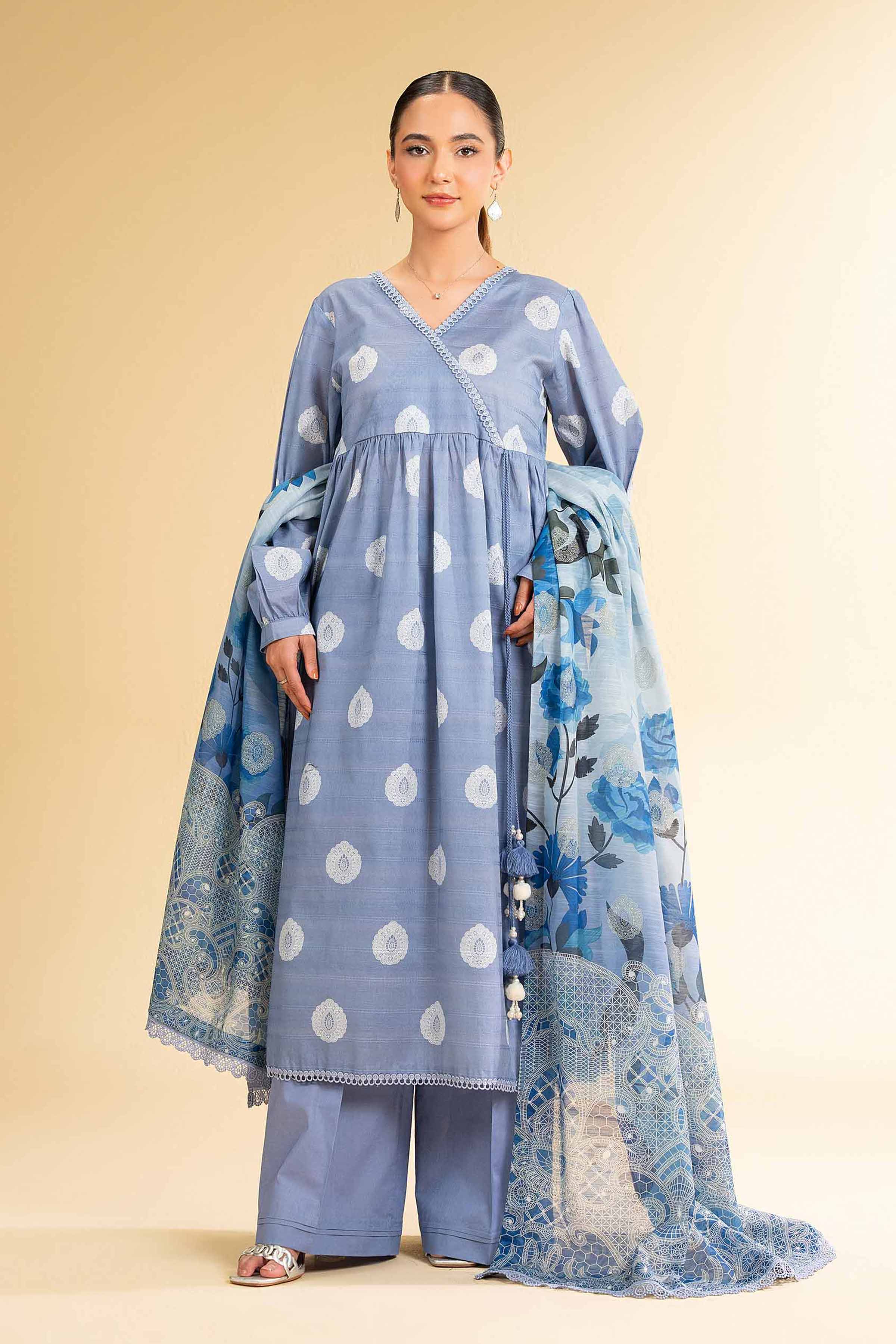 3 Piece - Digital Printed Suit - 42501669 for Women - Unstitched Collection | Nishat | Shop Online