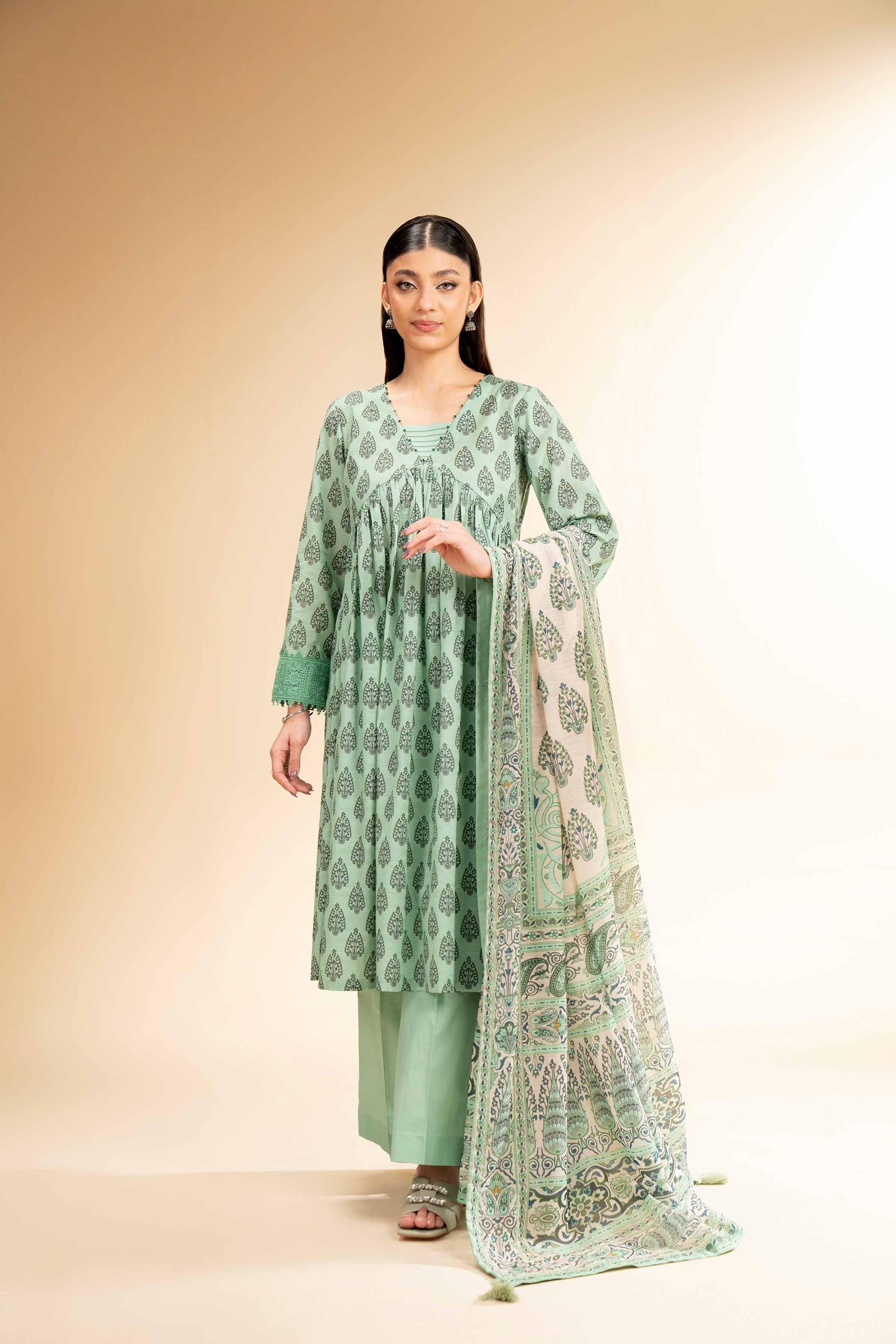 3 Piece - Digital Printed Suit - 42501672 for Women - Unstitched Collection | Nishat | Shop Online
