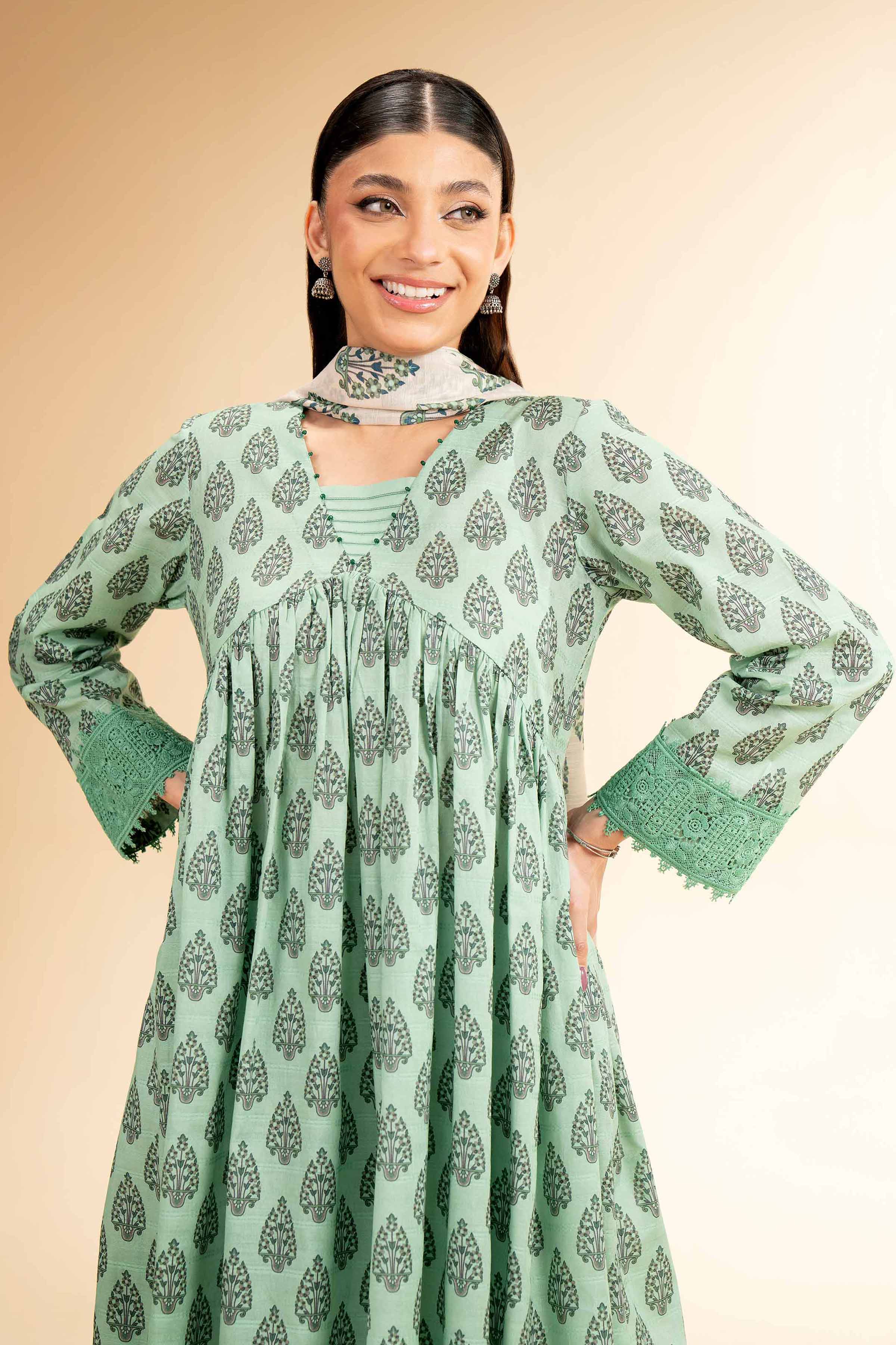 3 Piece - Digital Printed Suit - 42501672 for Women - Unstitched Collection | Nishat | Shop Online