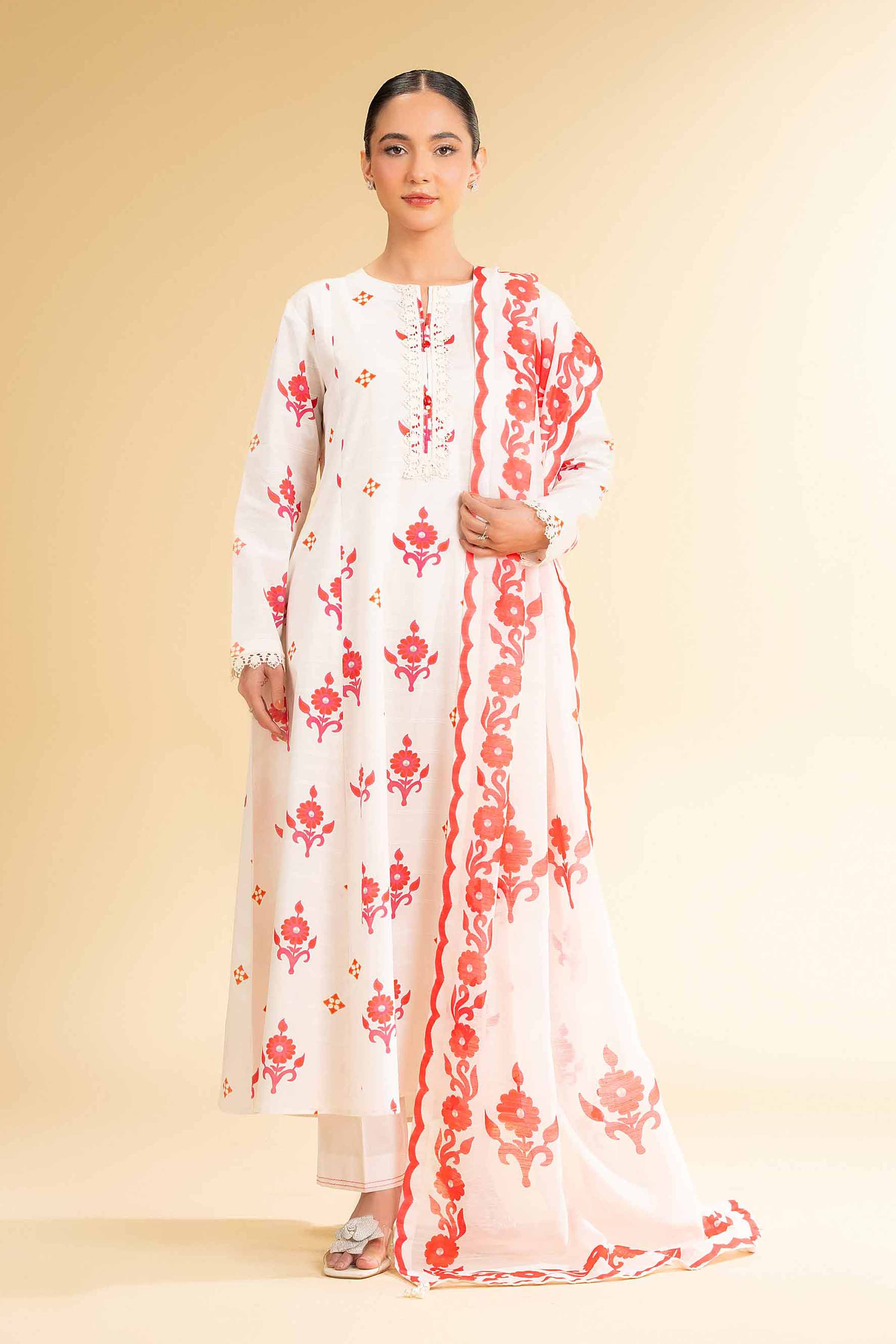 3 Piece - Digital Printed Suit - 42501678 for Women - Unstitched Collection | Nishat | Shop Online