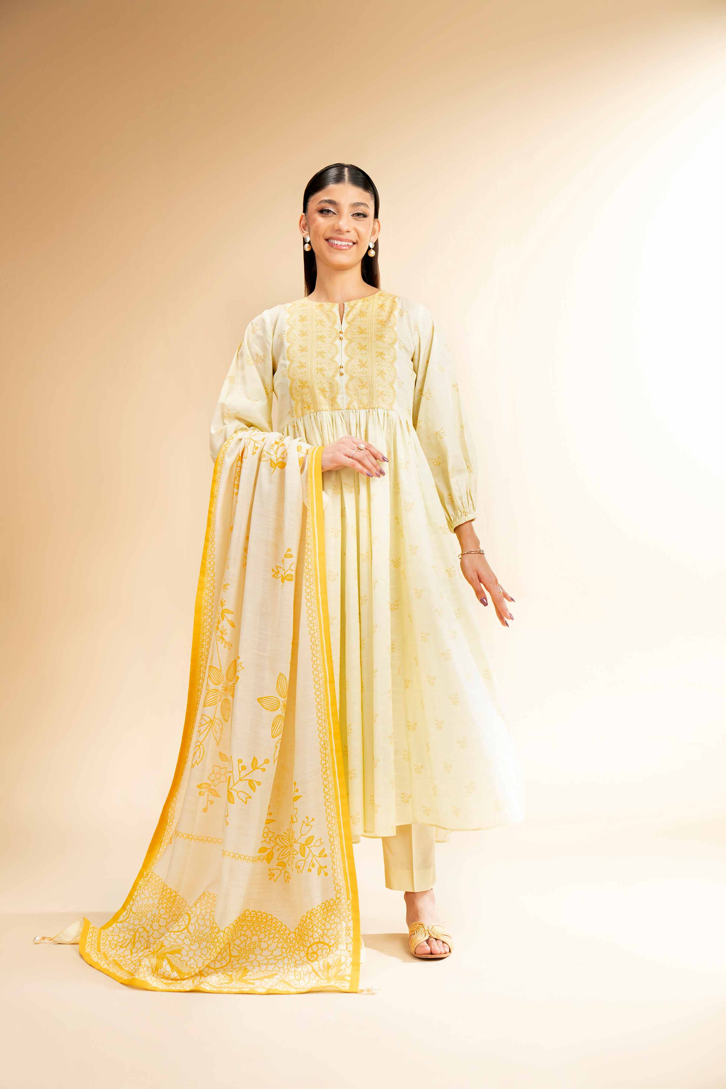 3 Piece - Digital Printed Suit - 42501680 for Women - Unstitched Collection | Nishat | Shop Online