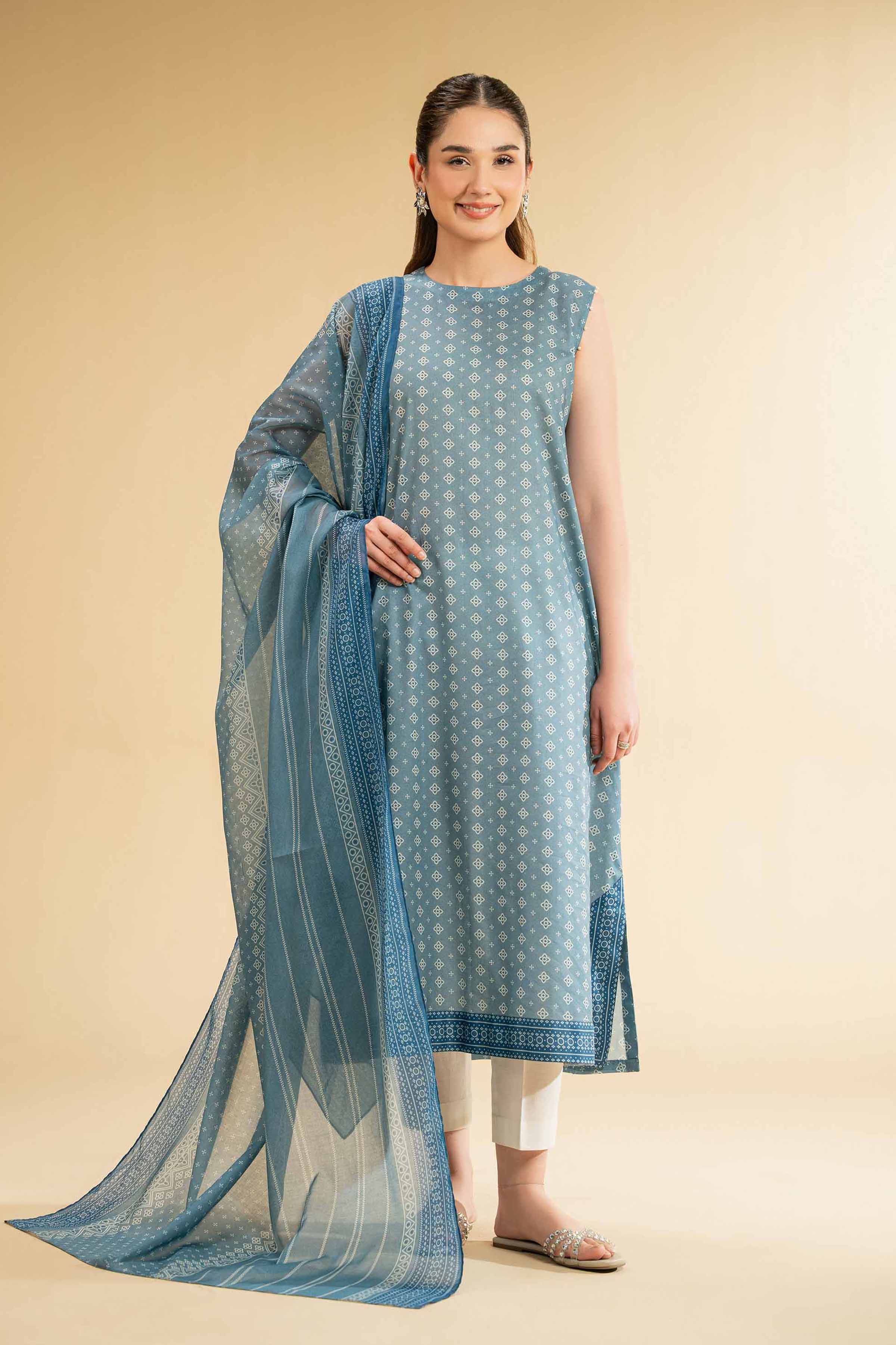 2 Piece - Printed Suit - 42501689 for Women - Unstitched Collection | Nishat | Shop Online