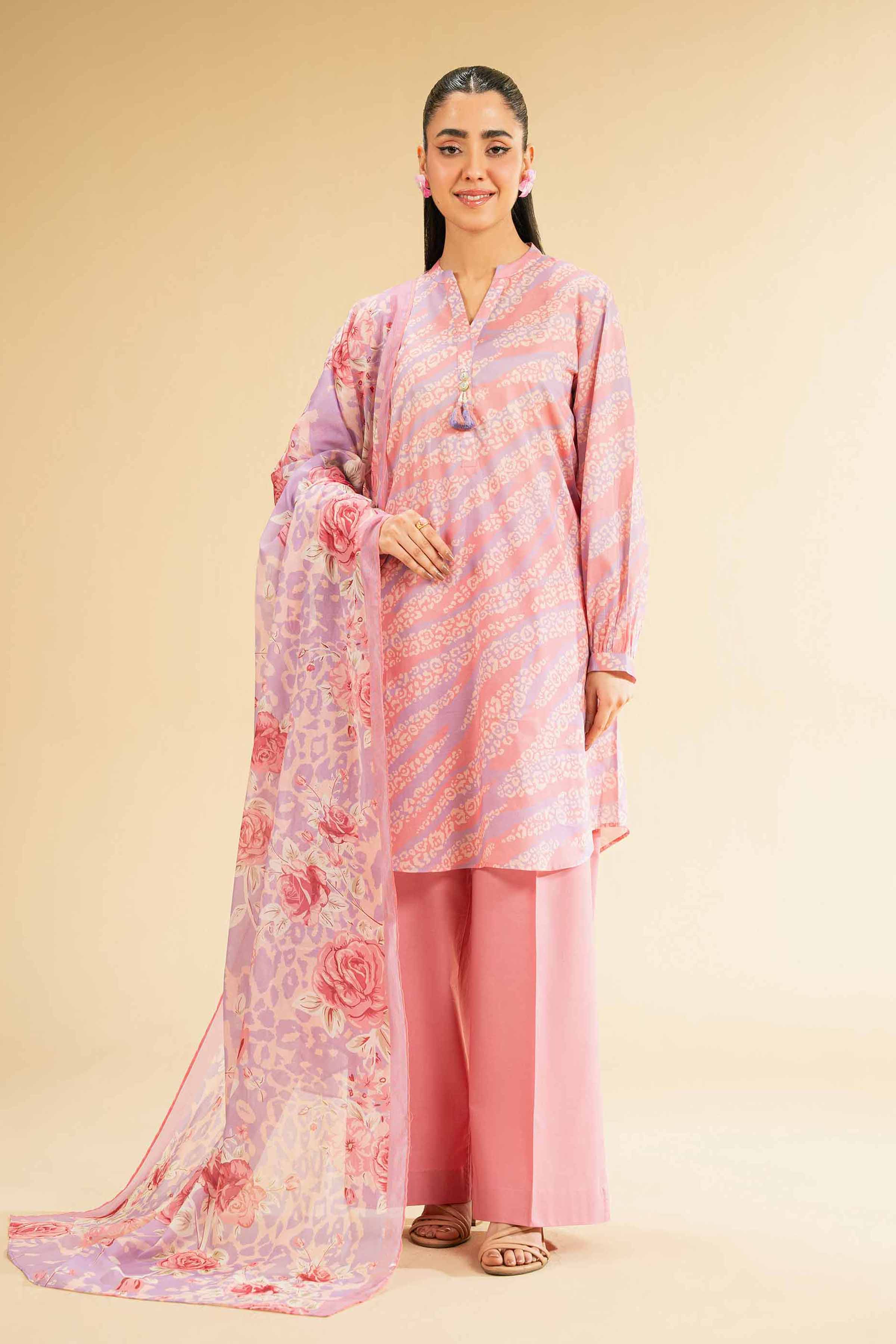 2 Piece - Printed Suit - 42501695 for Women - Unstitched Collection | Nishat | Shop Online