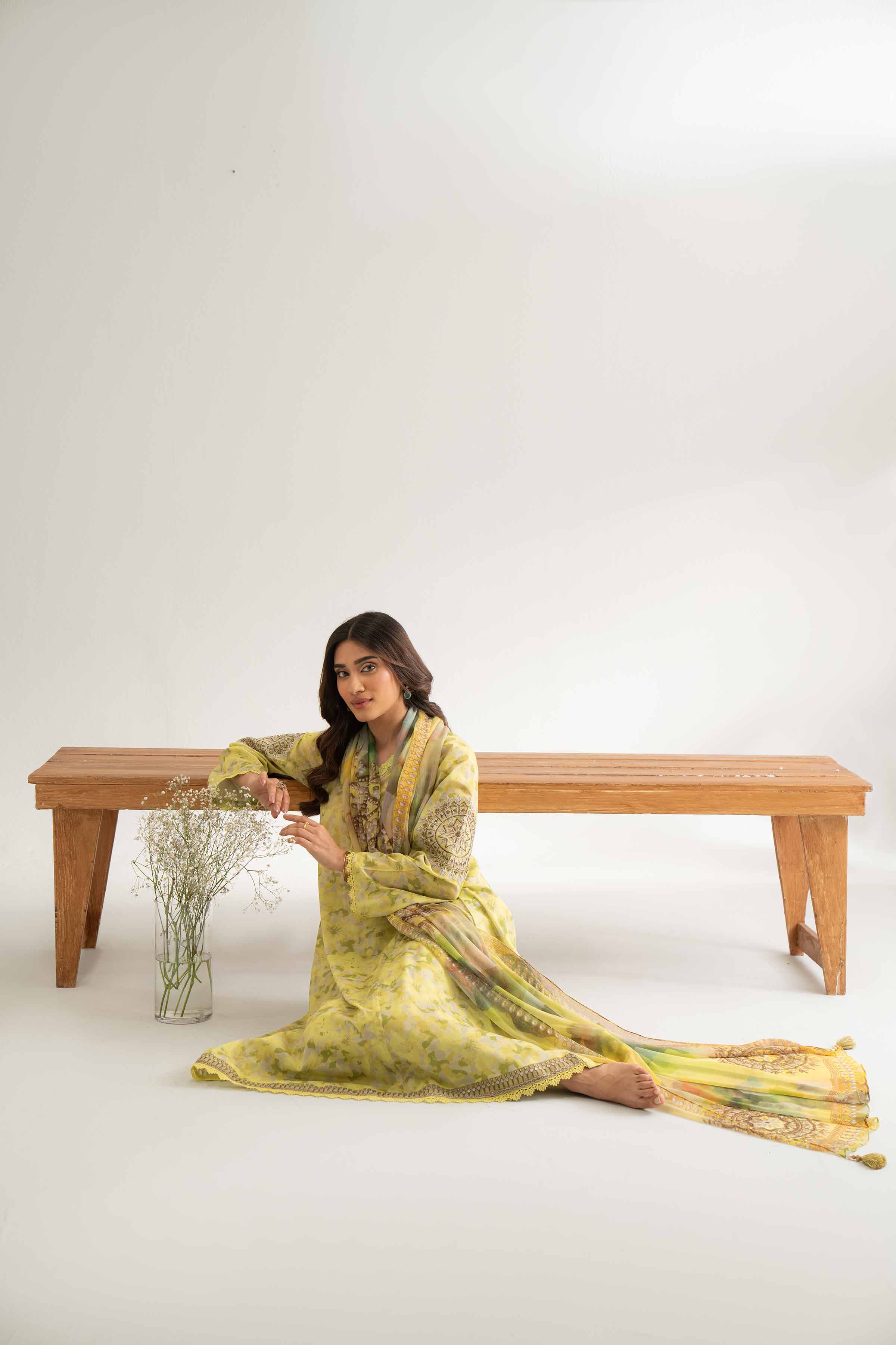3 Piece - Digital Printed Embroidered Suit - 42501704 for Women - Unstitched Collection | Nishat | Shop Online