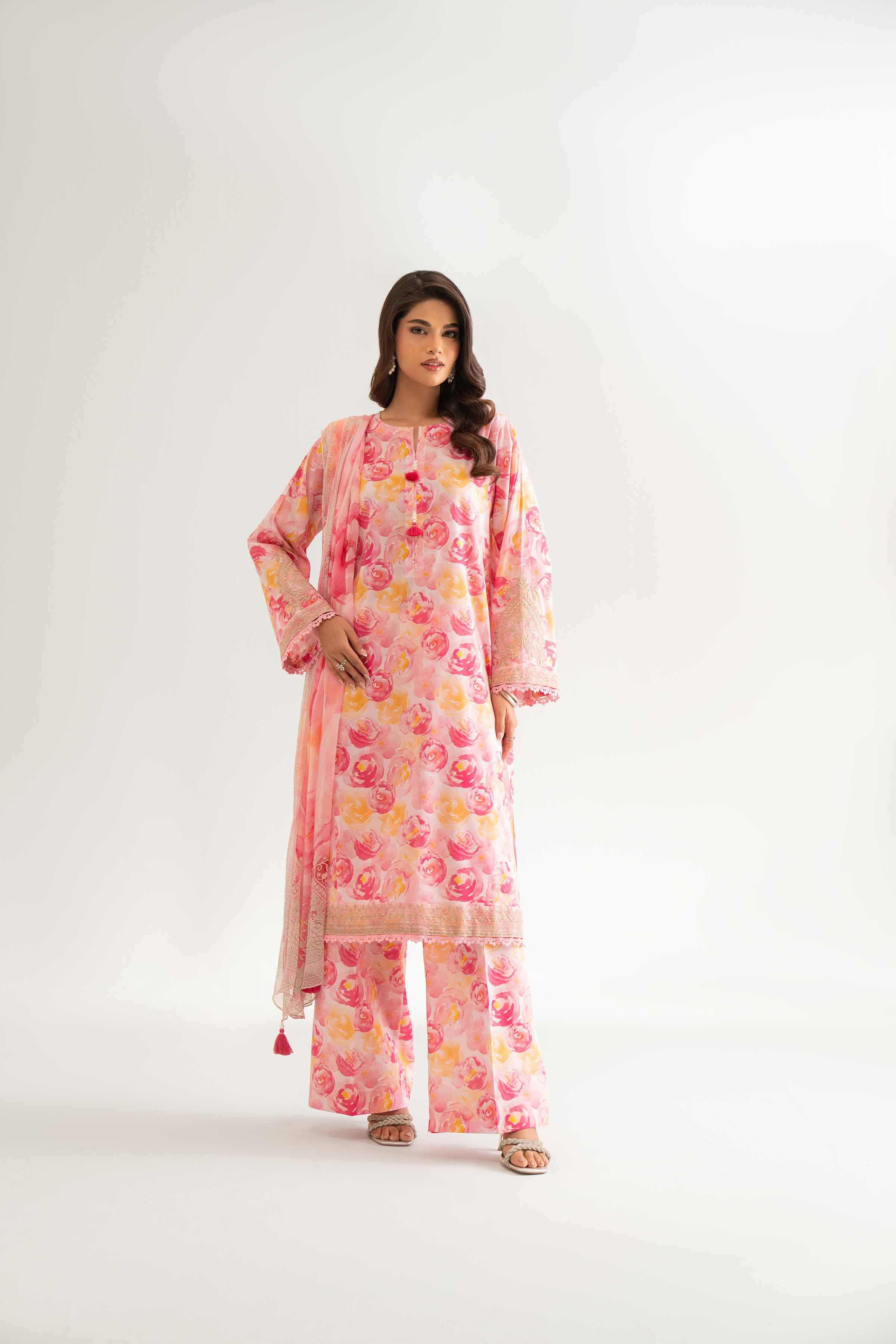 3 Piece - Digital Printed Embroidered Suit - 42501706 for Women - Unstitched Collection | Nishat | Shop Online